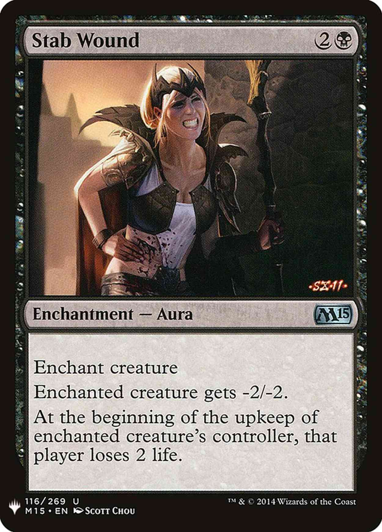 Stab Wound magic card front