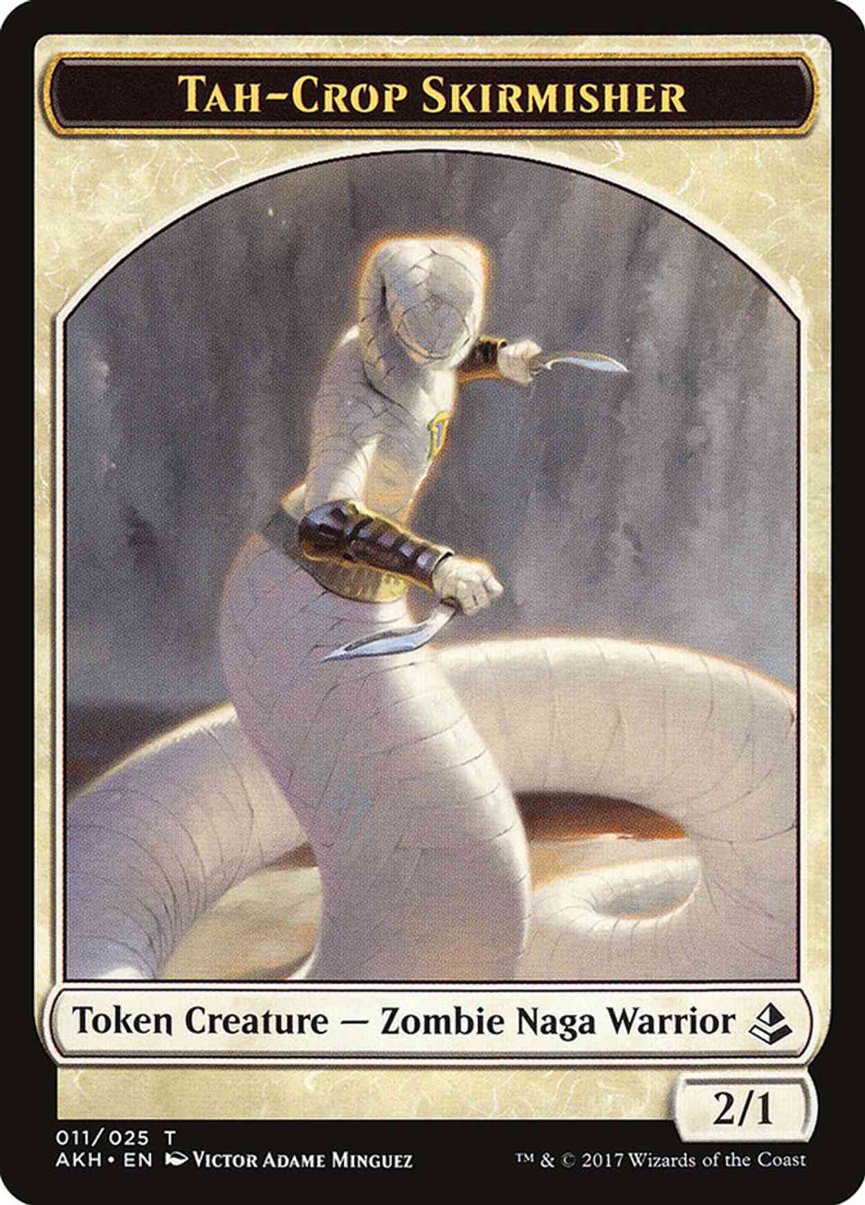 Tah-Crop Skirmisher // Cat Token magic card front