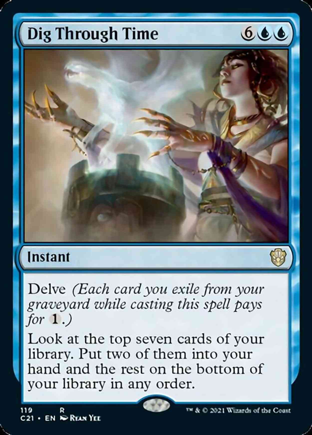 Dig Through Time magic card front
