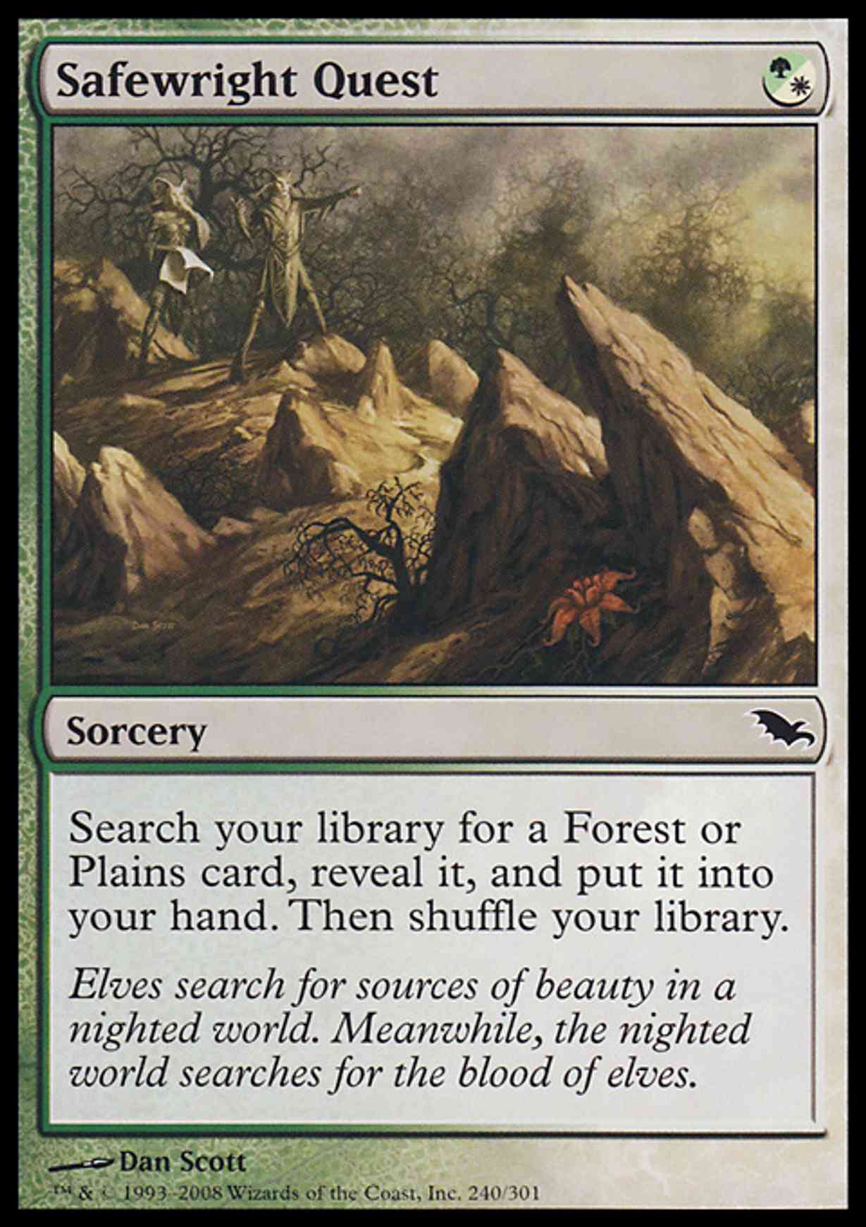 Safewright Quest magic card front