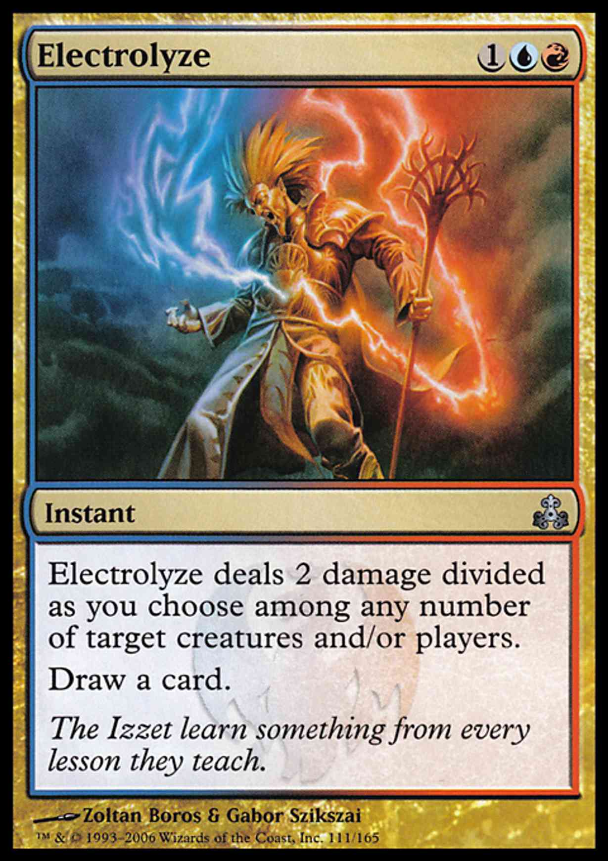 Electrolyze magic card front