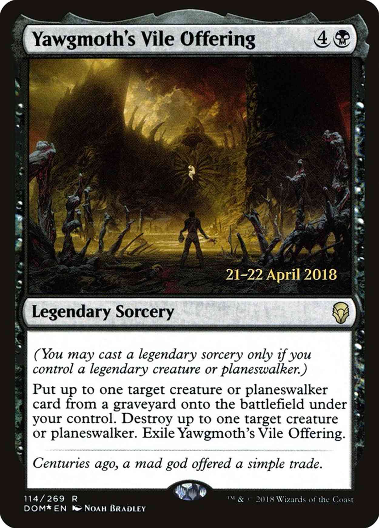 Yawgmoth's Vile Offering magic card front