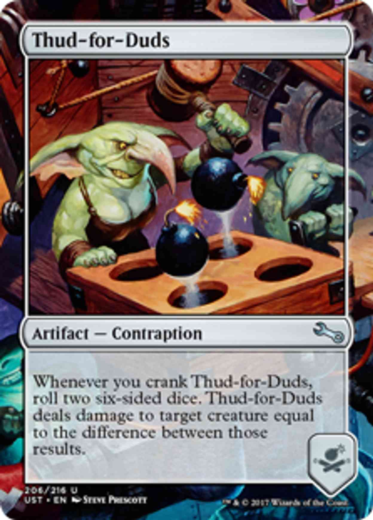 Thud-for-Duds magic card front