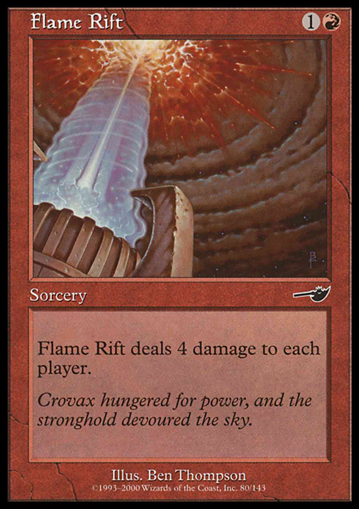 Flame Rift magic card front