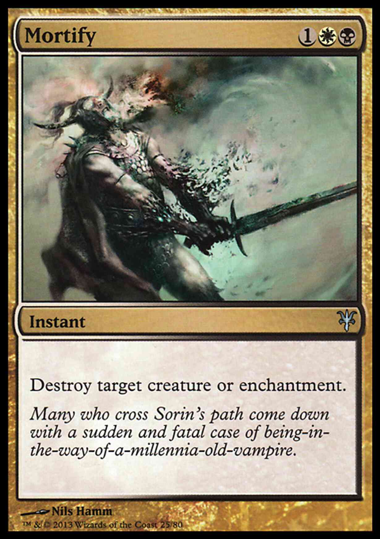 Mortify Price from mtg Duel Decks: Sorin vs. Tibalt