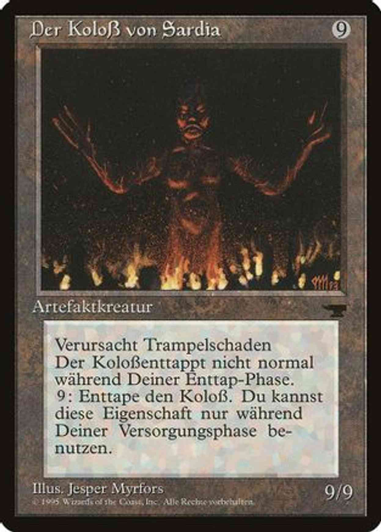 Colossus of Sardia (German) - "Der KoloB von Sardia" magic card front