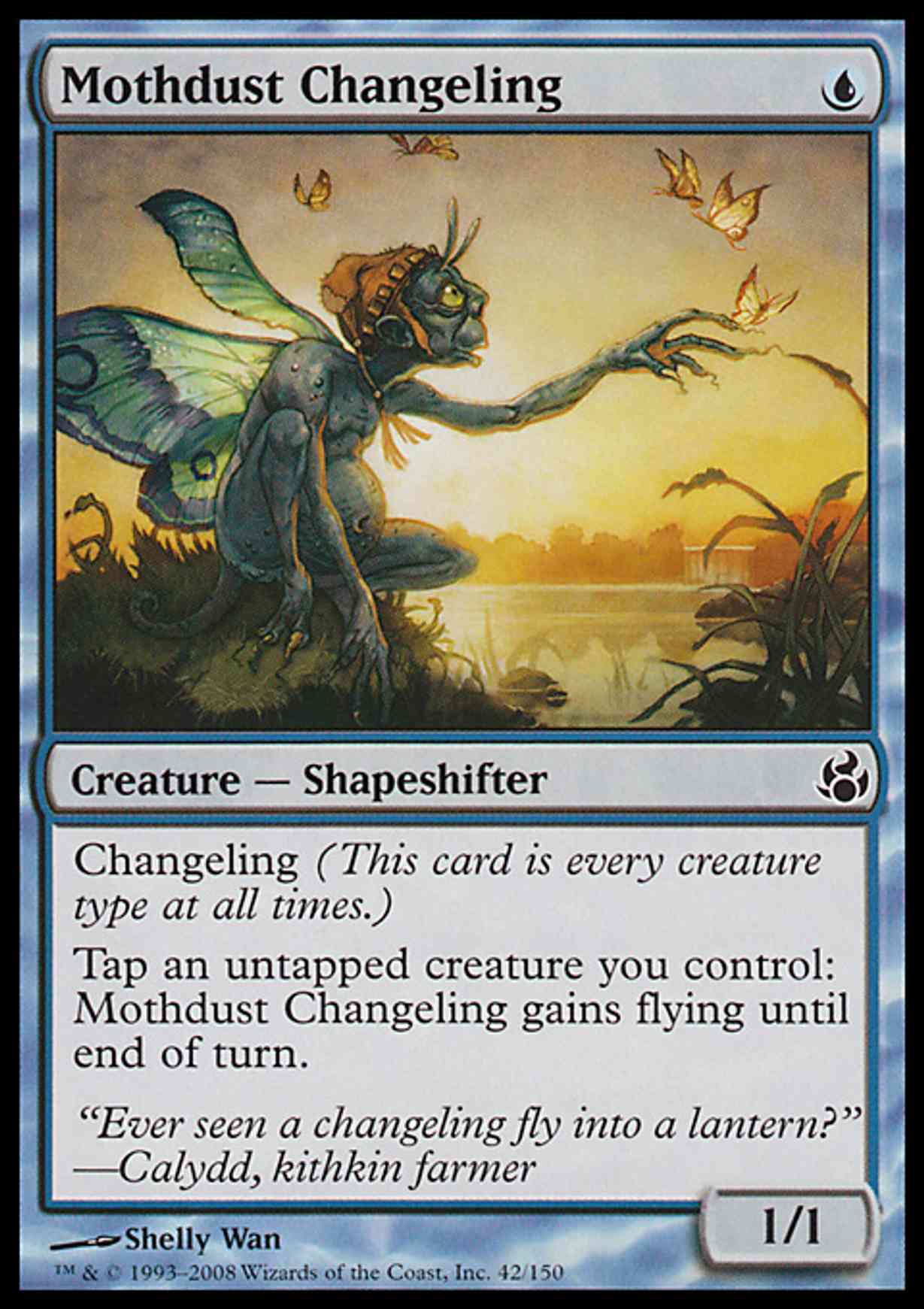 Mothdust Changeling magic card front
