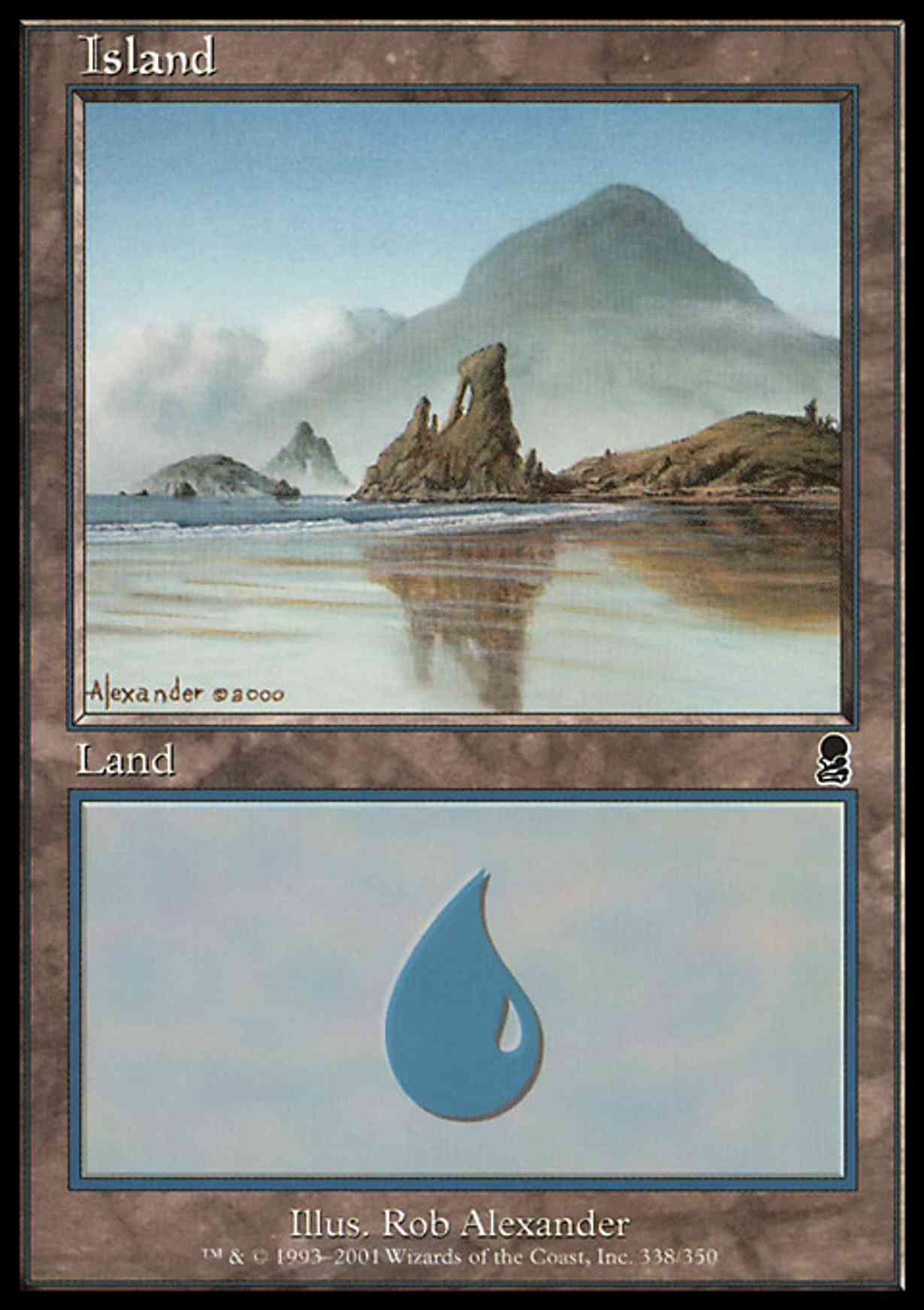 Island (338) magic card front