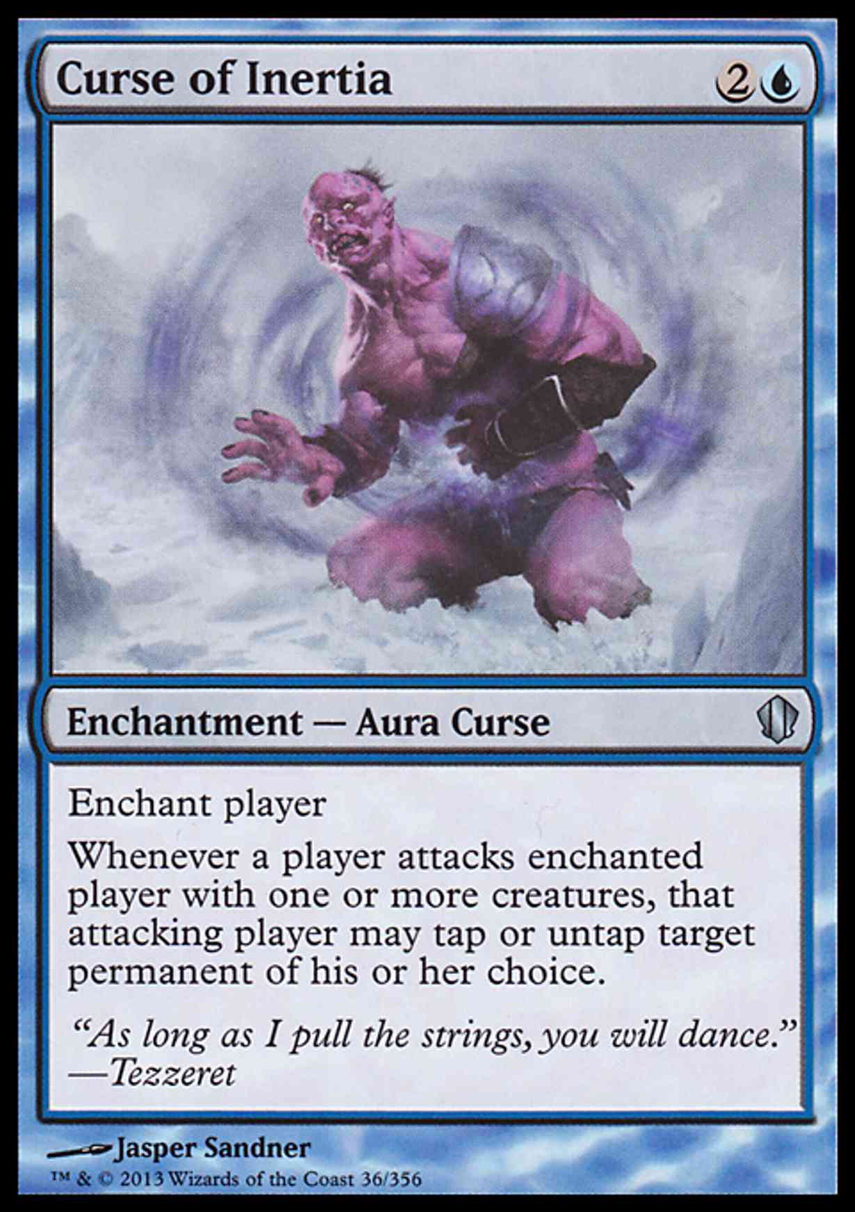 Curse of Inertia magic card front