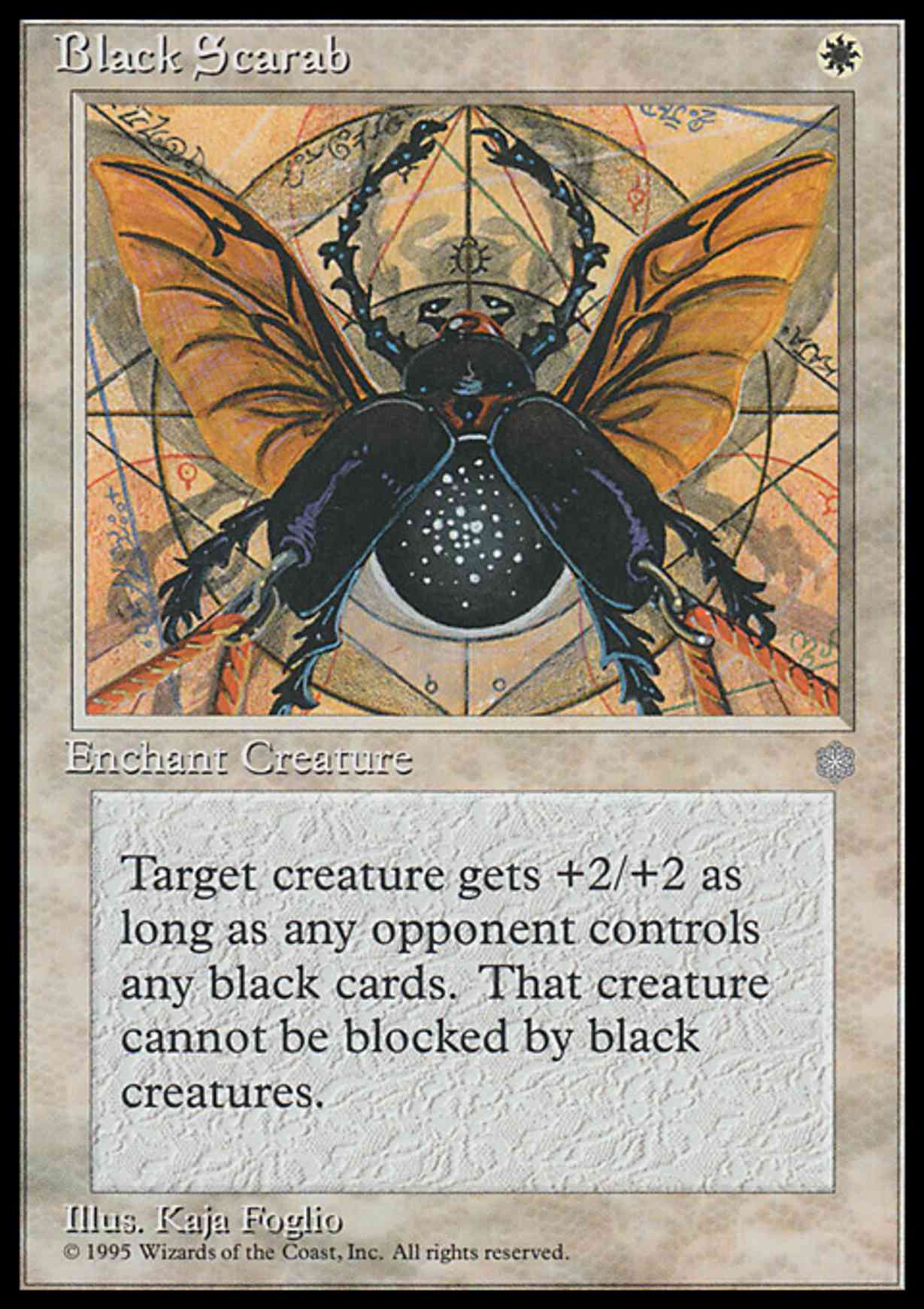 Black Scarab magic card front