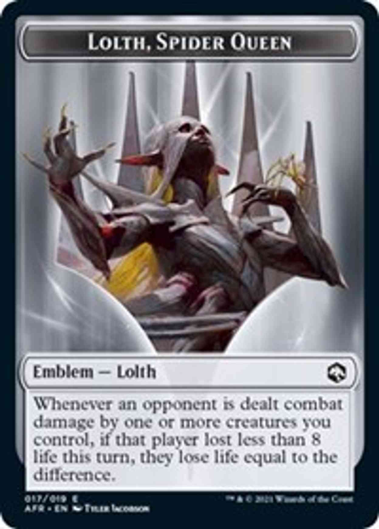 Emblem - Lolth, Spider Queen magic card front