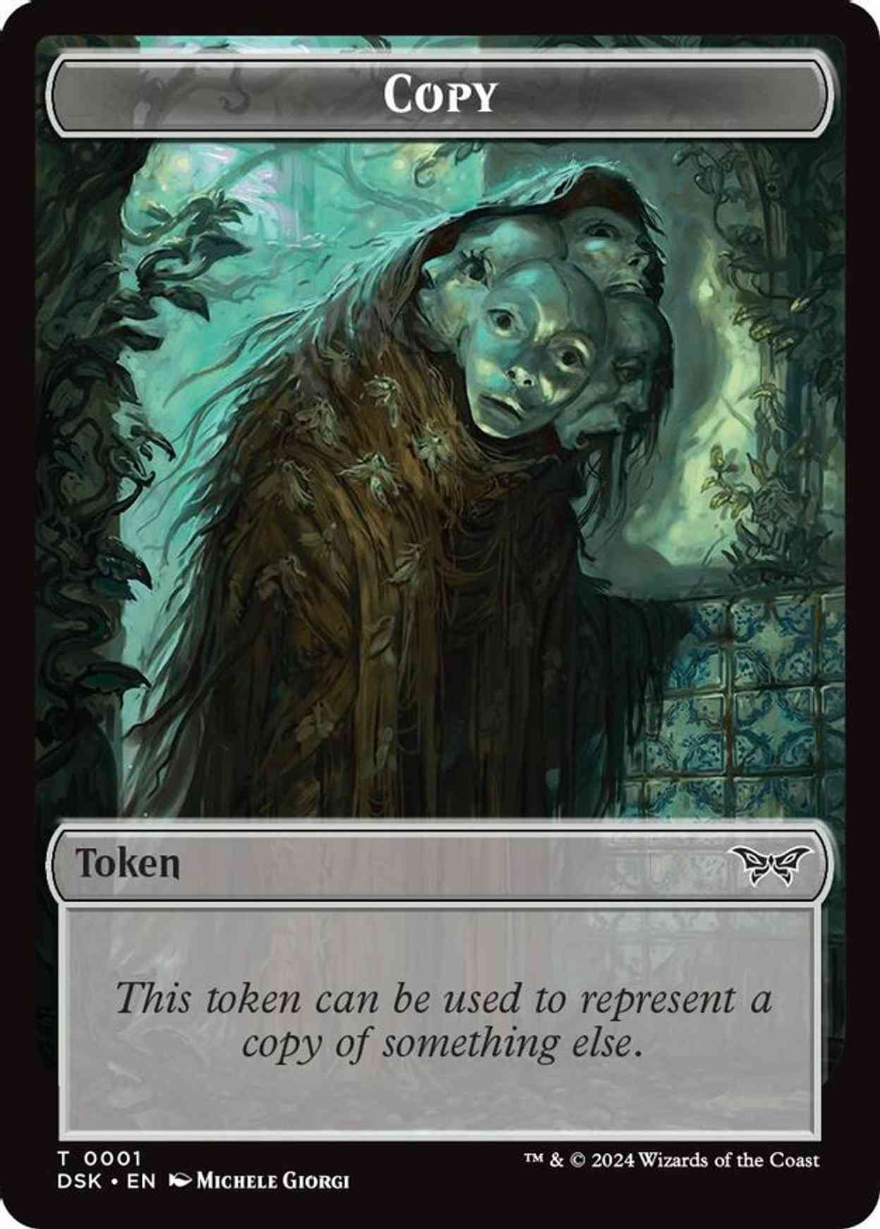 Copy // Manifest Double-Sided Token magic card front