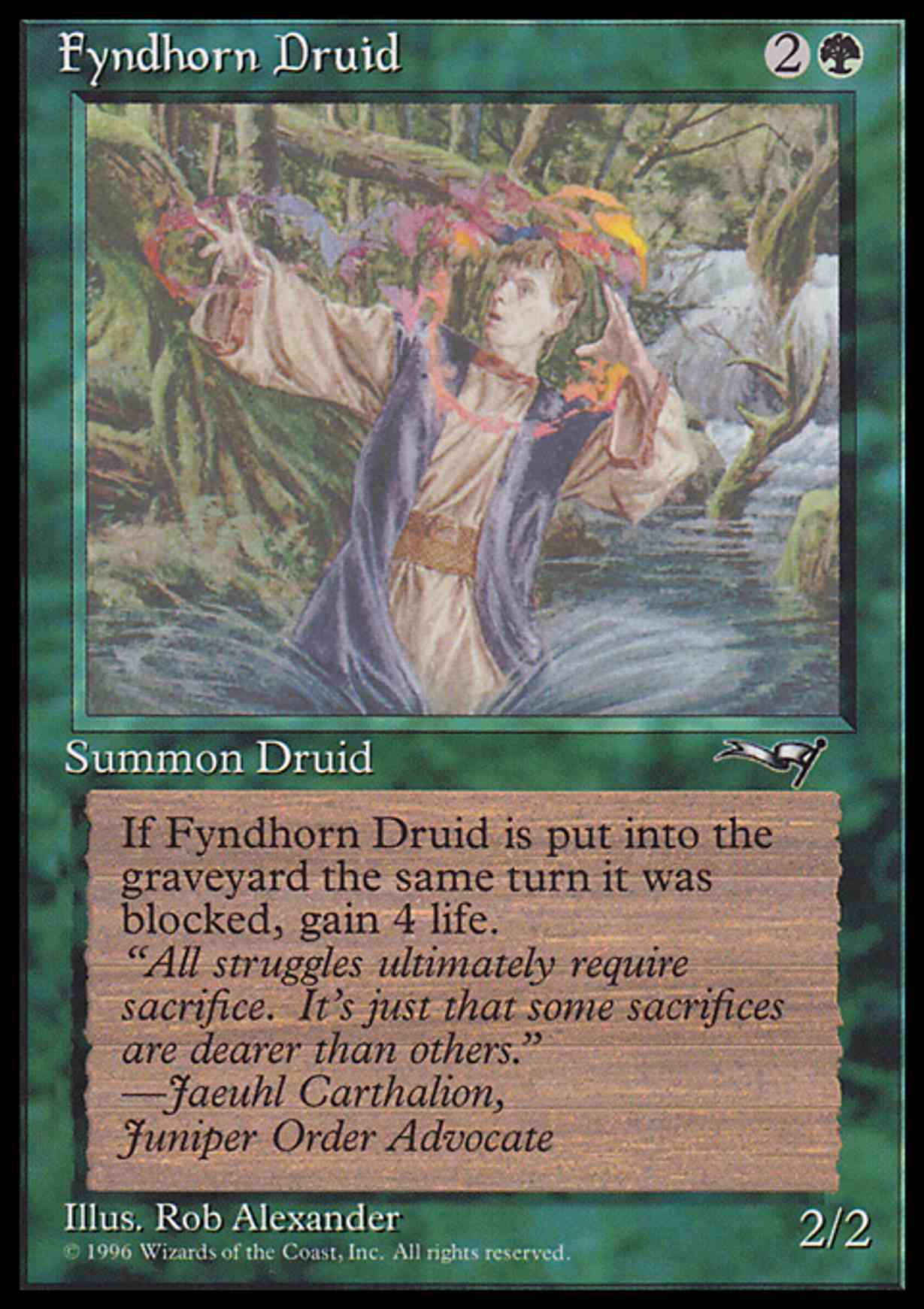 Fyndhorn Druid magic card front