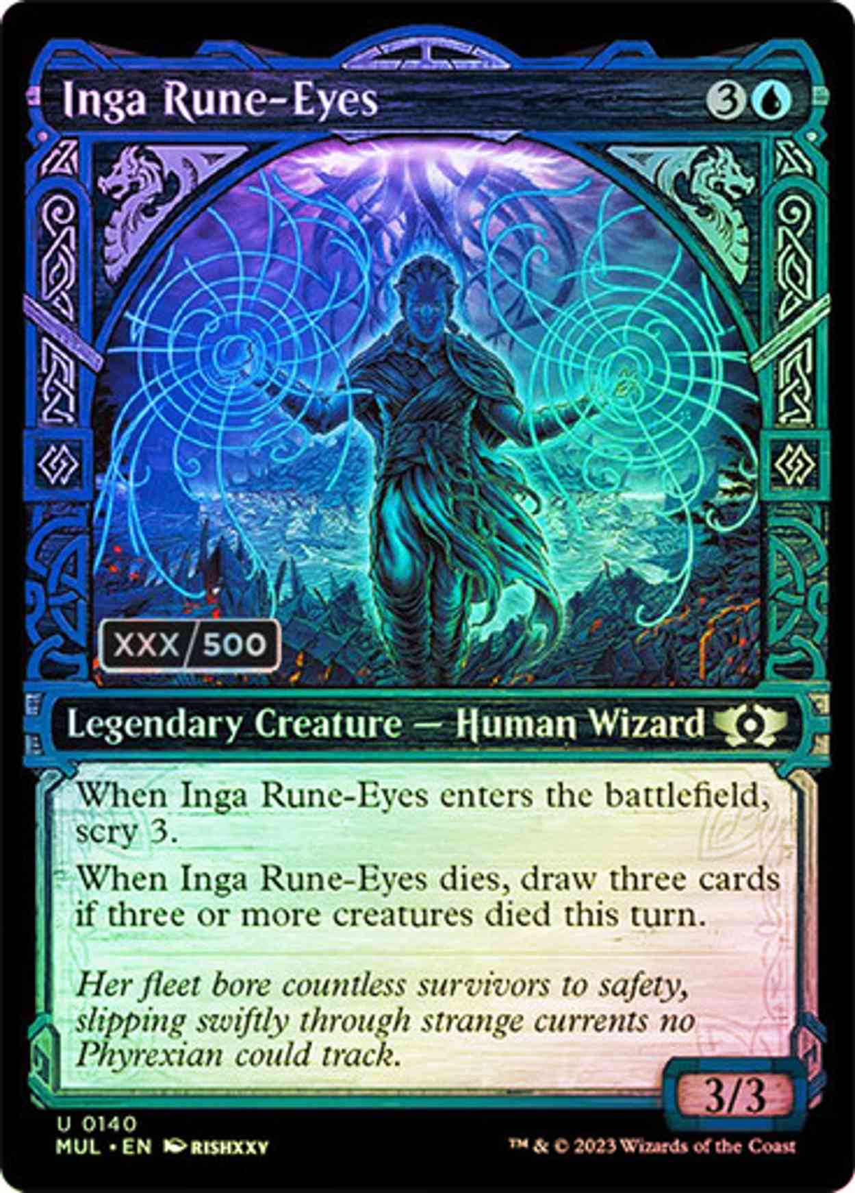 Inga Rune-Eyes (Serialized) magic card front