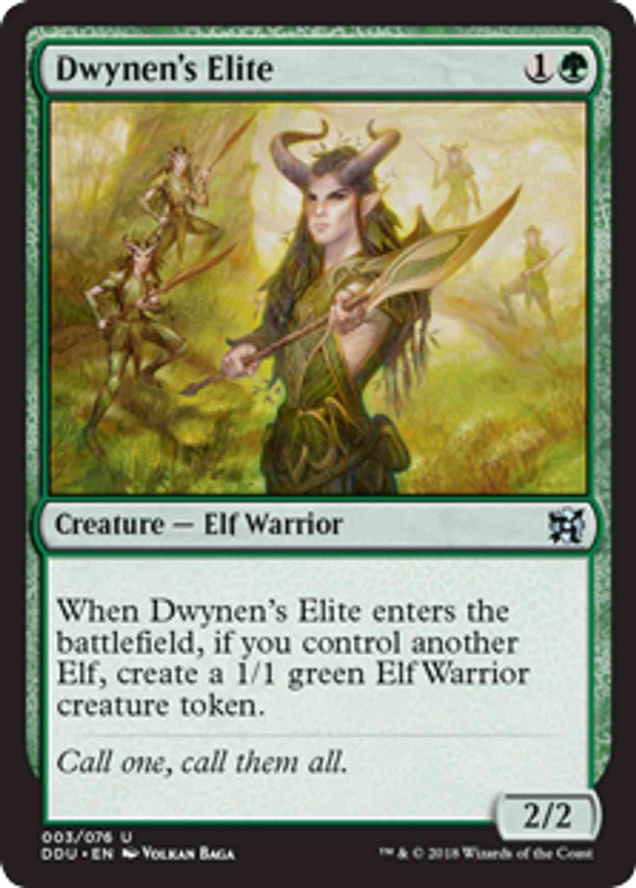 Dwynen's Elite magic card front