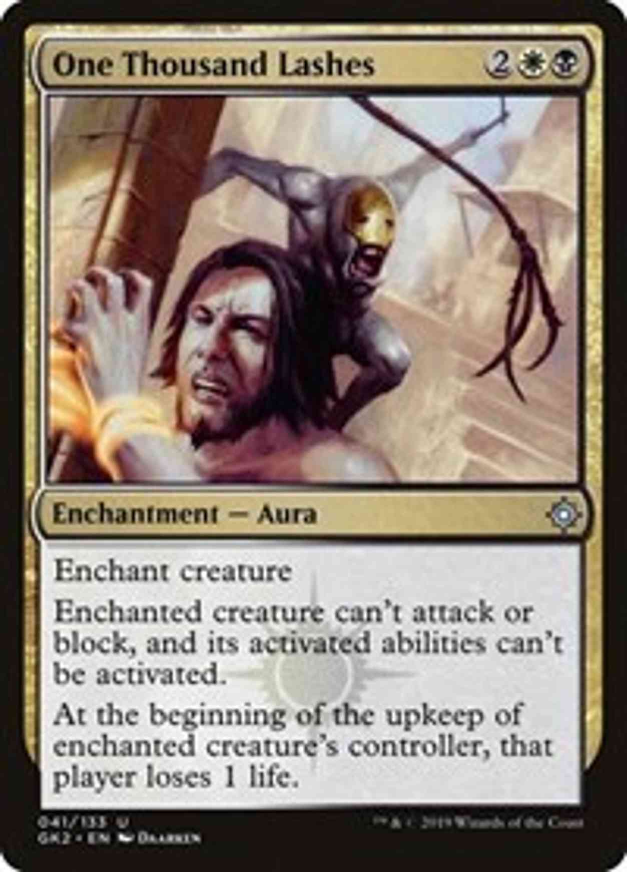 One Thousand Lashes magic card front