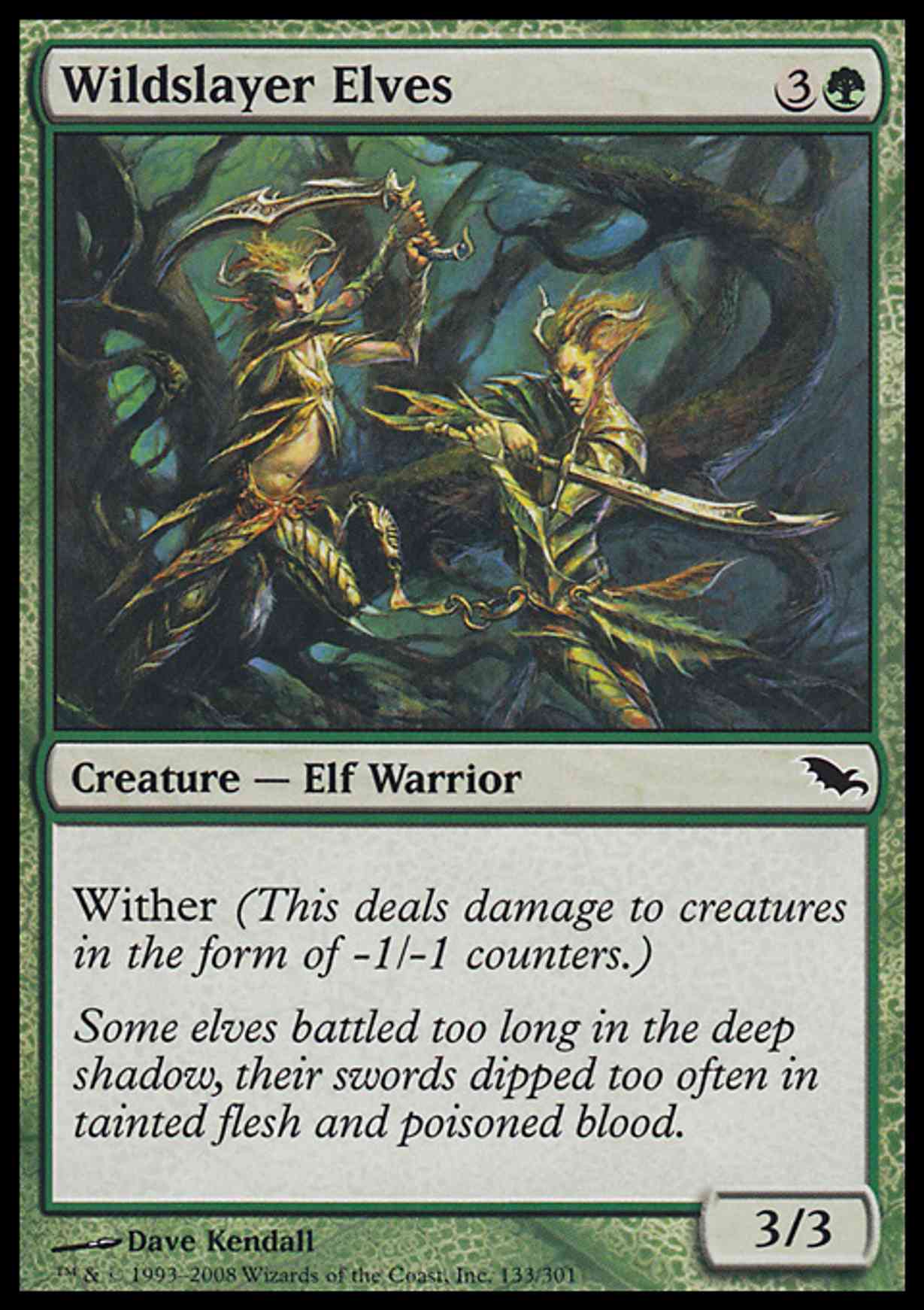 Wildslayer Elves magic card front