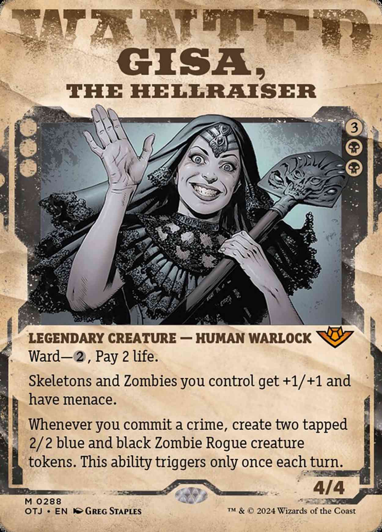 Gisa, the Hellraiser (Showcase) magic card front