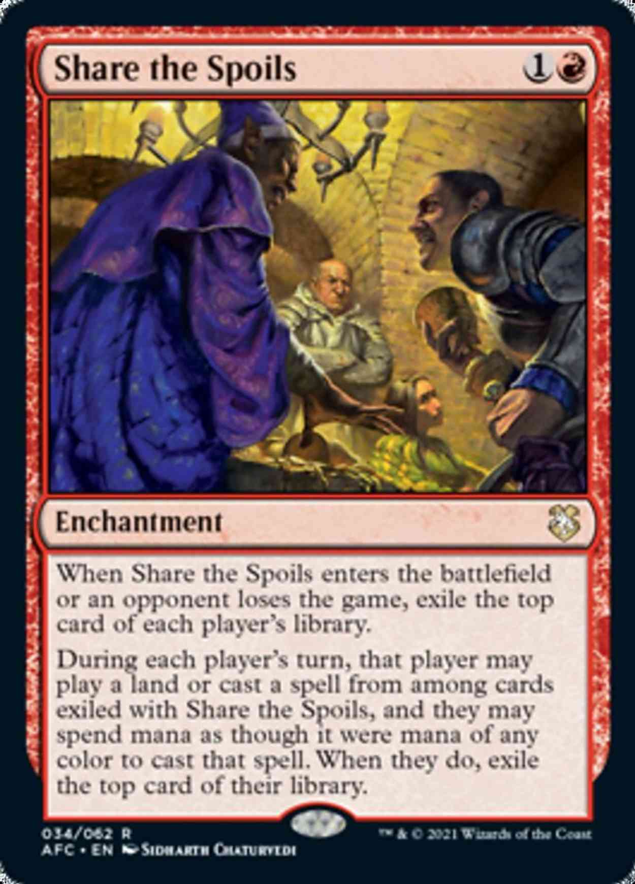 Share the Spoils magic card front