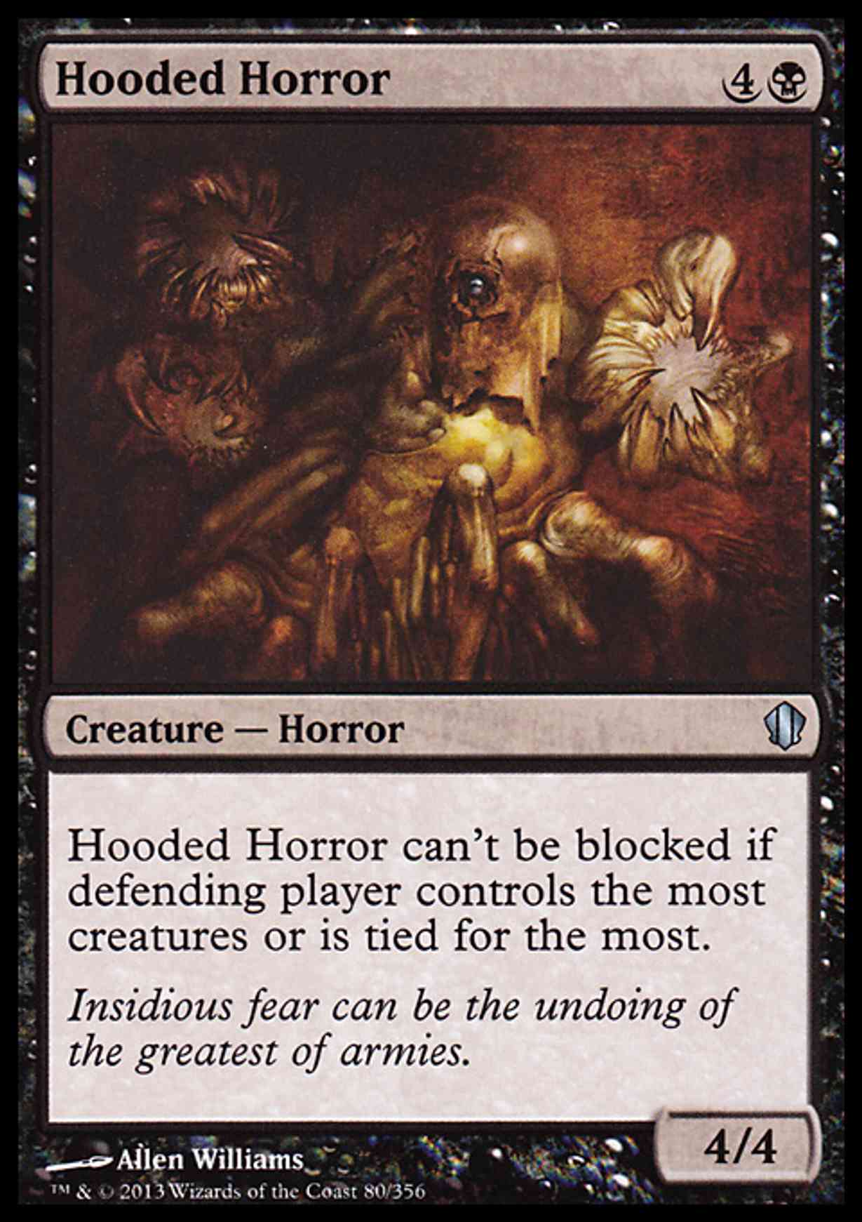 Hooded Horror magic card front