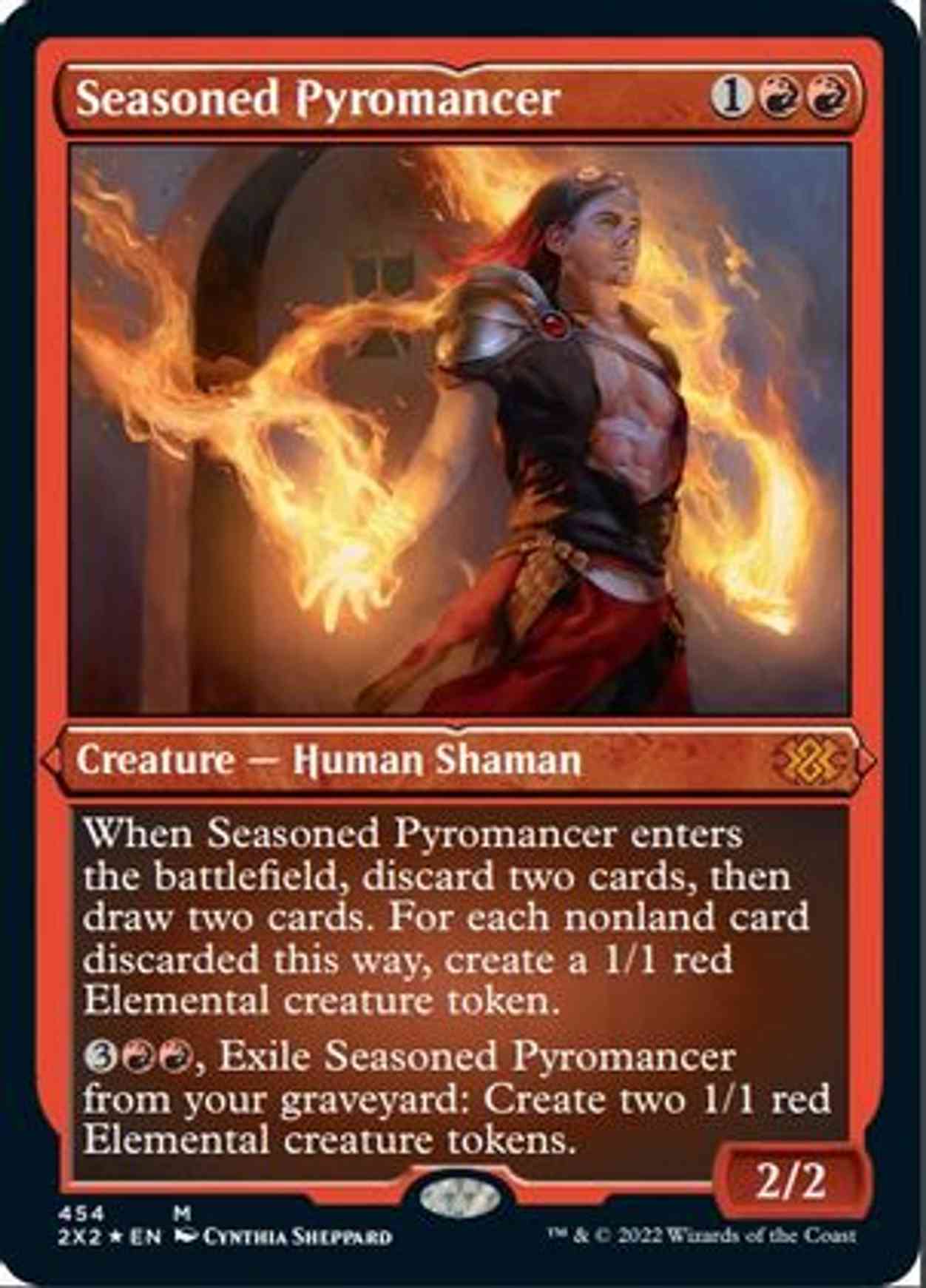 Seasoned Pyromancer (Foil Etched) magic card front
