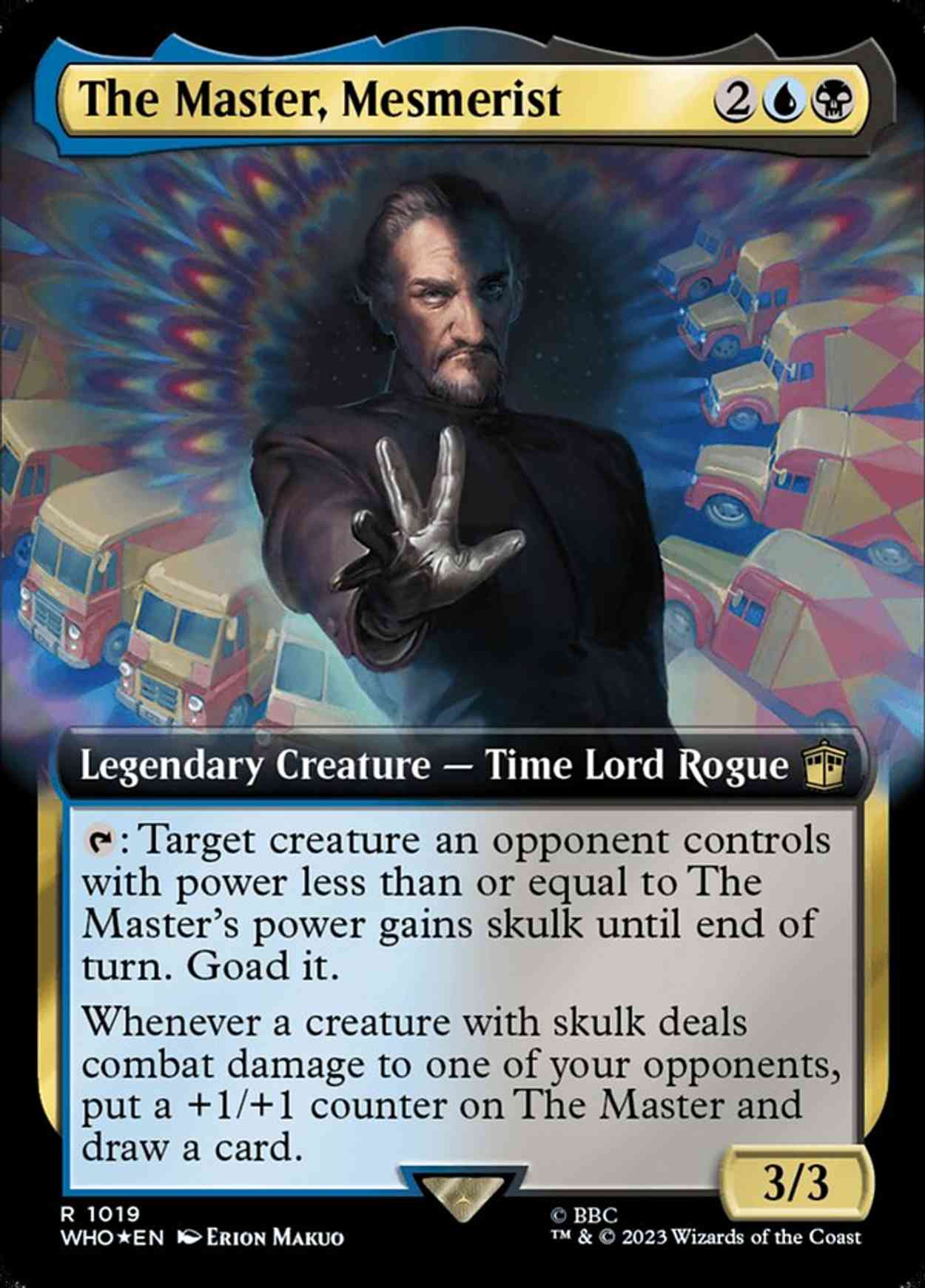 The Master, Mesmerist (Extended Art) (Surge Foil) magic card front