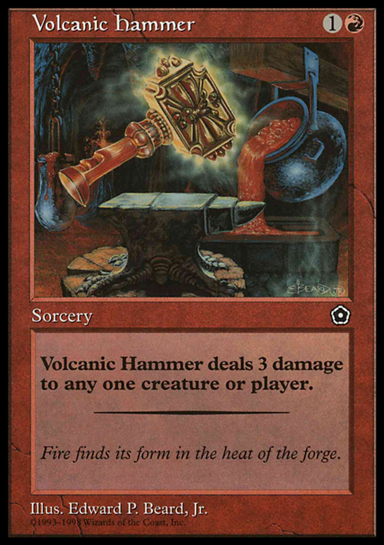 Volcanic Hammer magic card front