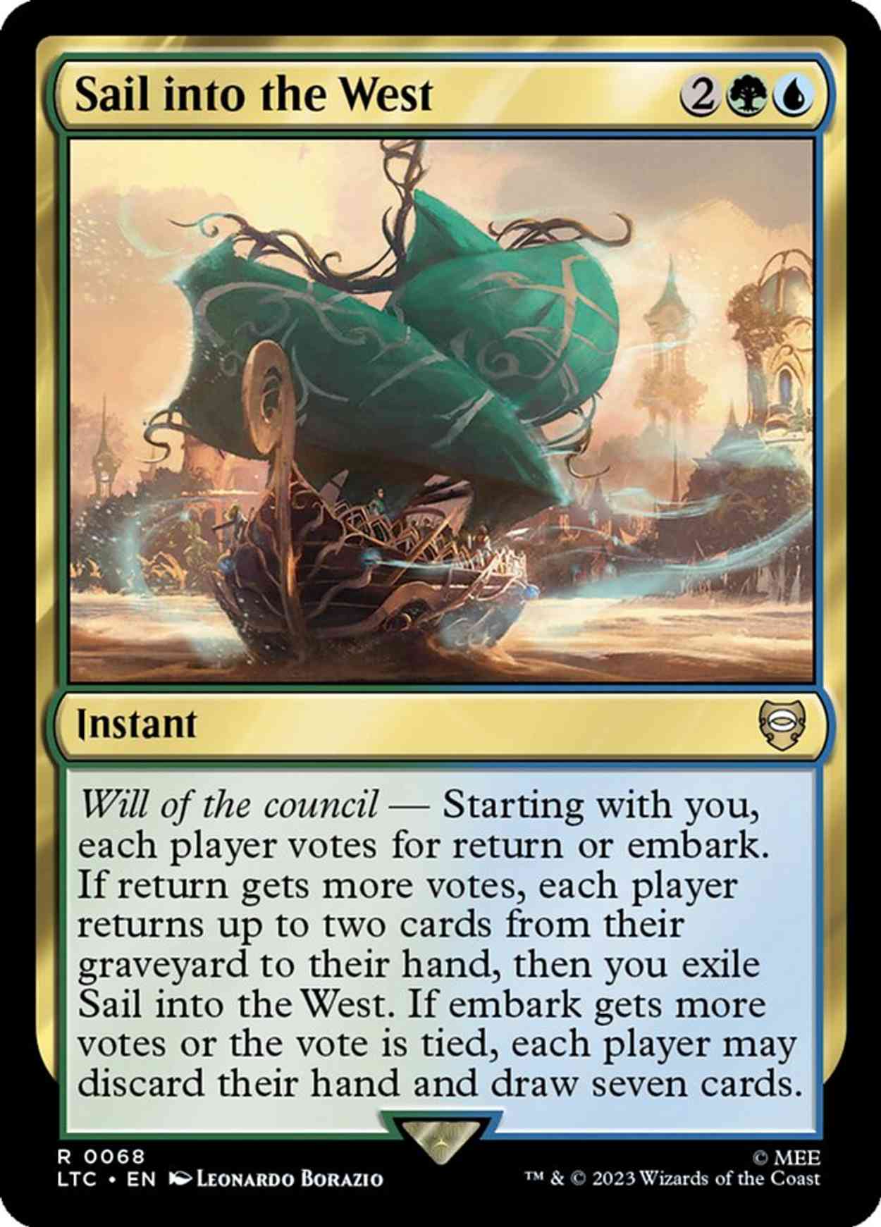 Sail into the West magic card front