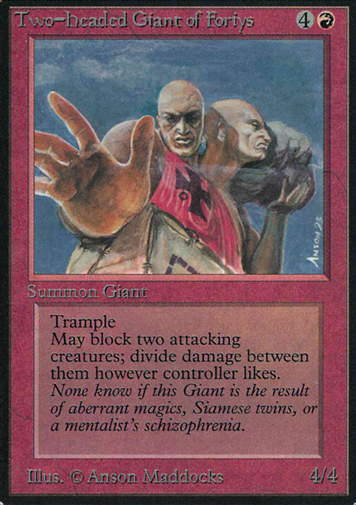 Two-Headed Giant of Foriys magic card front