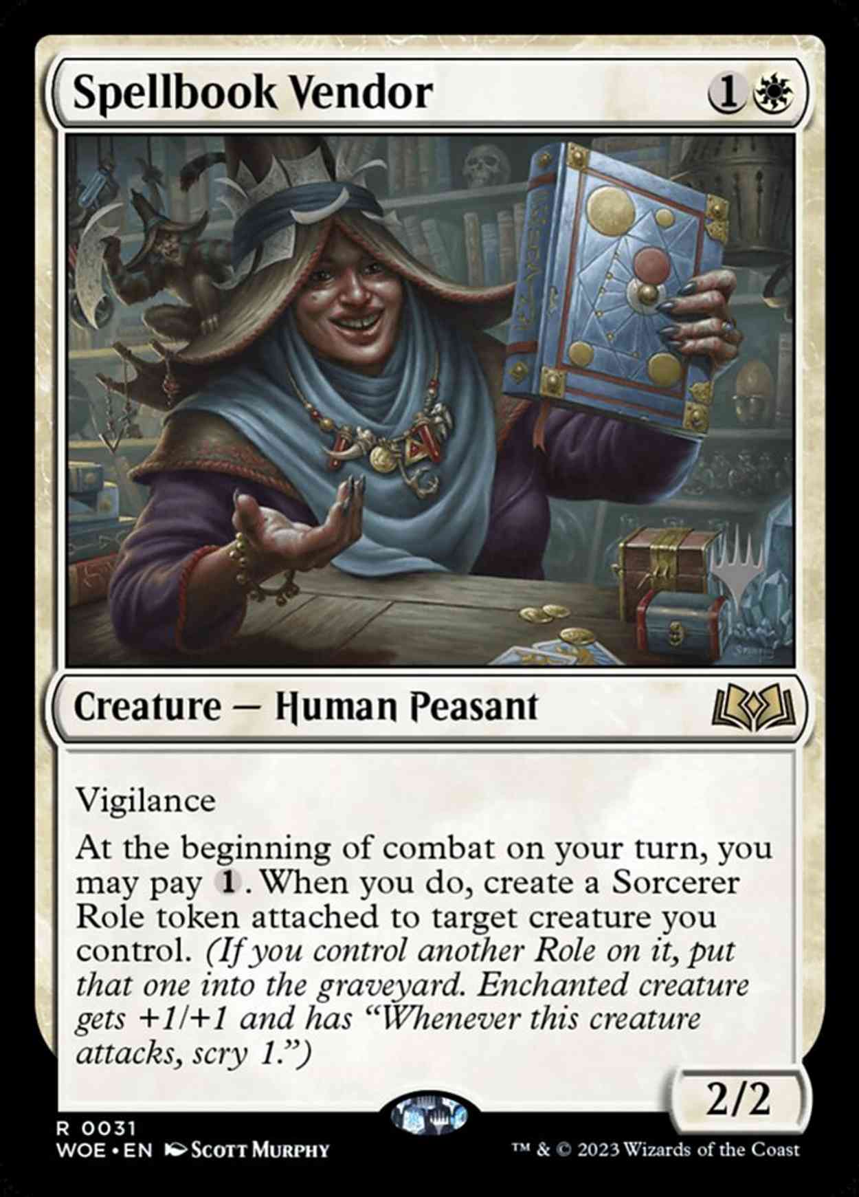 Spellbook Vendor magic card front