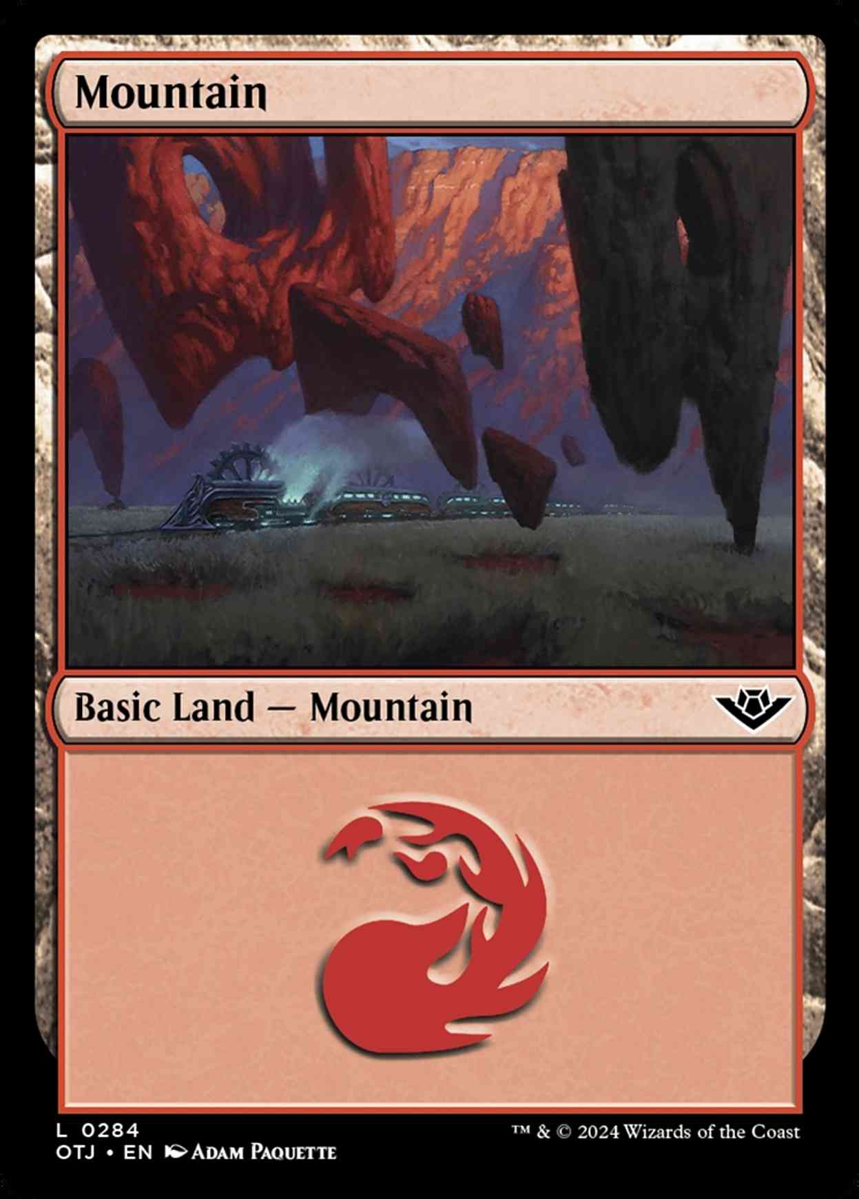 Mountain (0284) magic card front