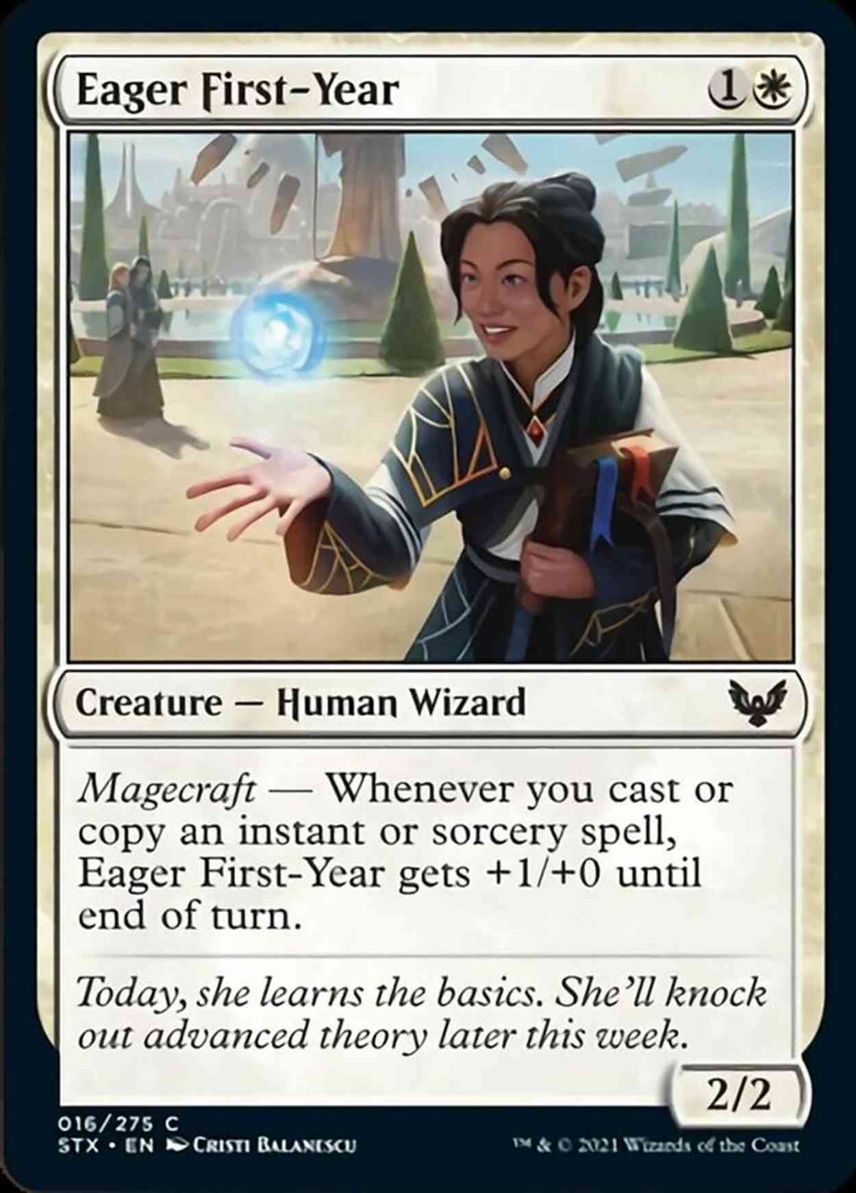Eager First-Year magic card front