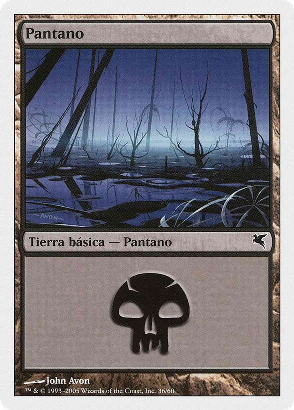 Swamp (Spanish) - "Pantano" (A36) magic card front