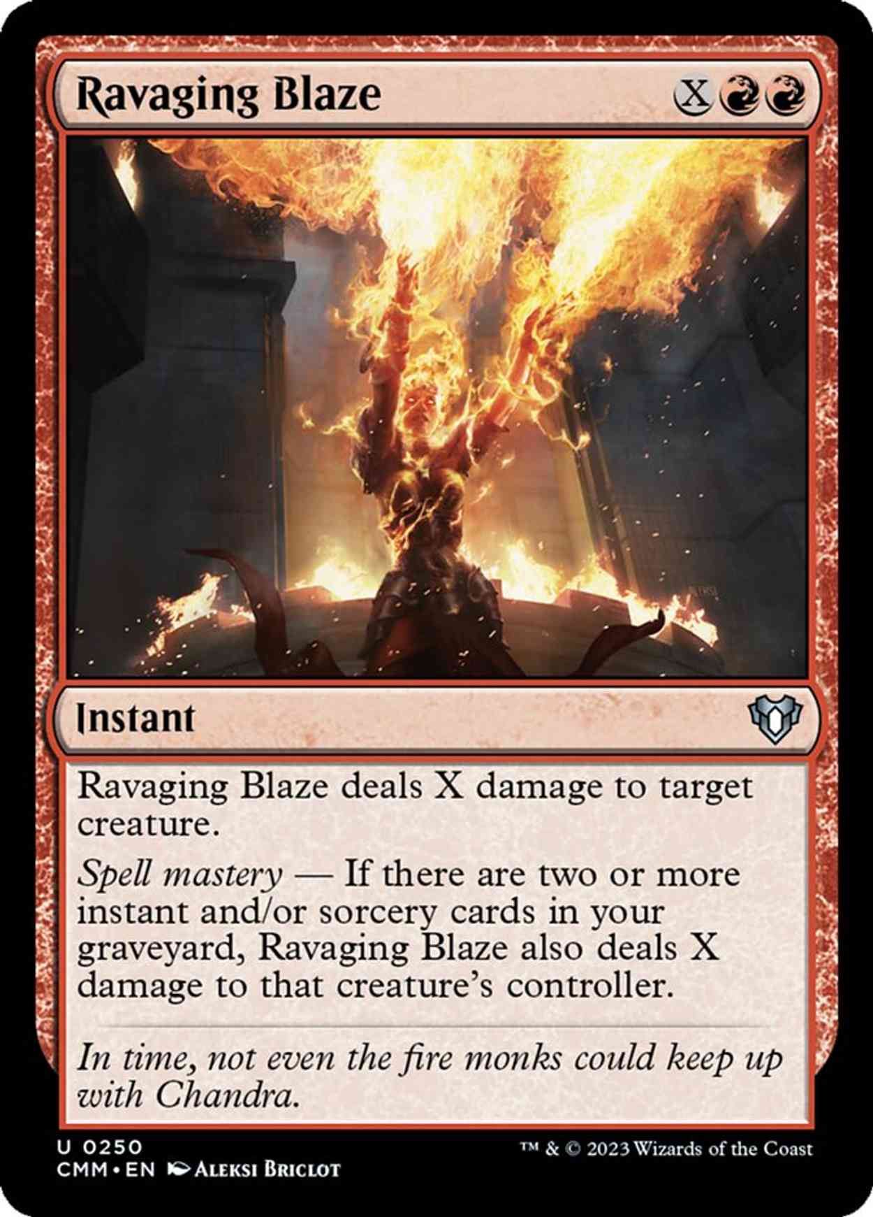 Ravaging Blaze magic card front