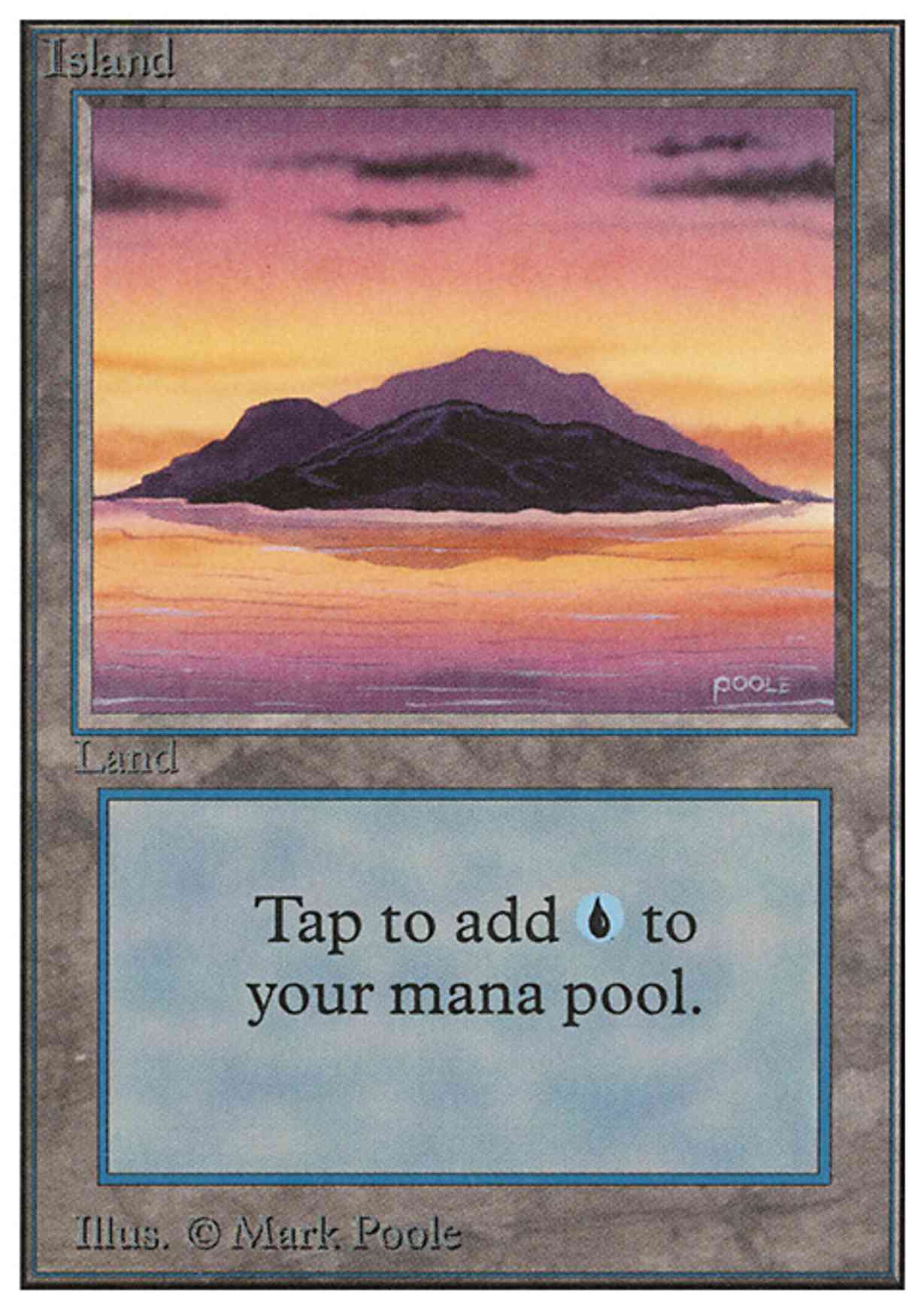 Island (A) magic card front