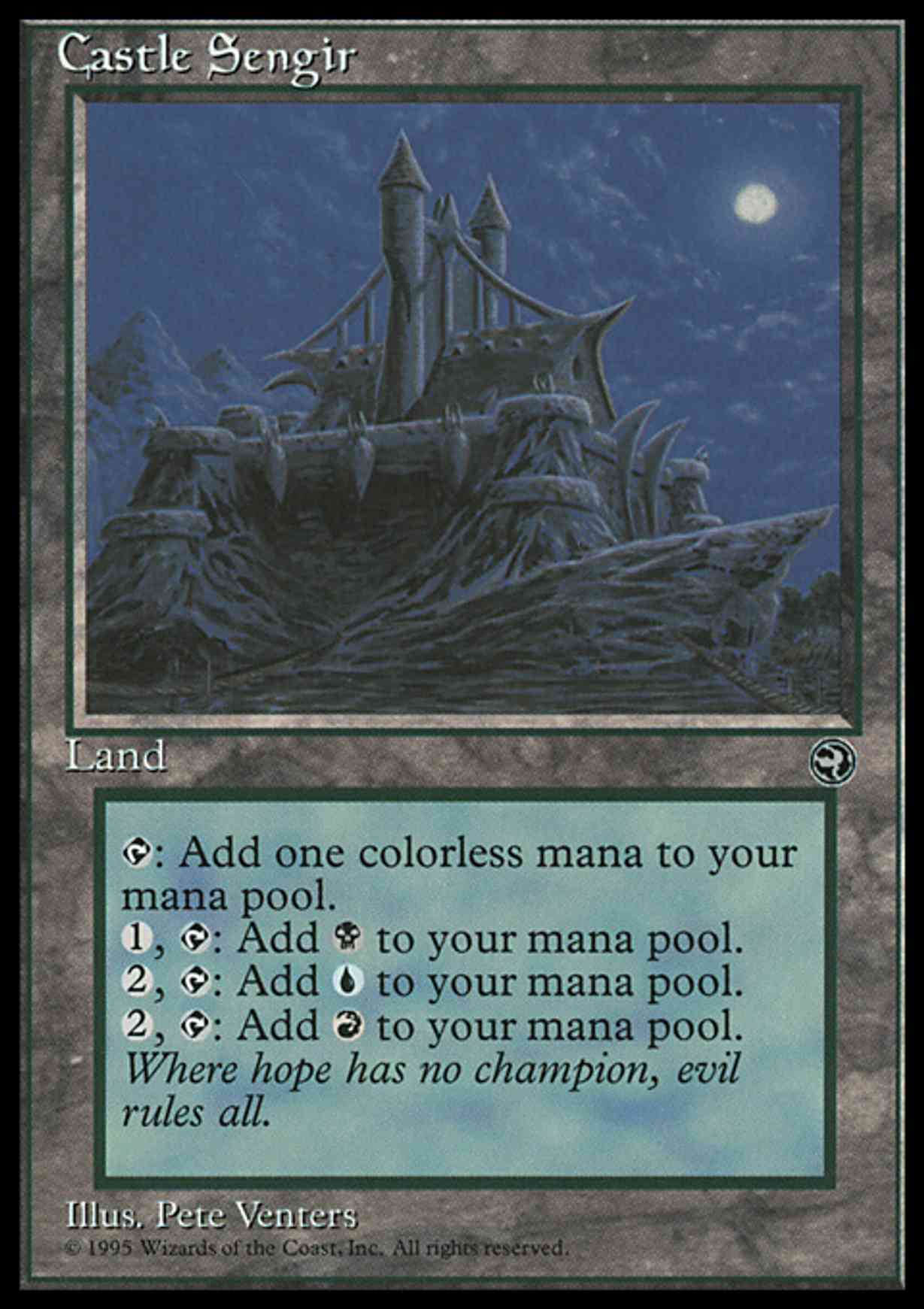 Castle Sengir magic card front