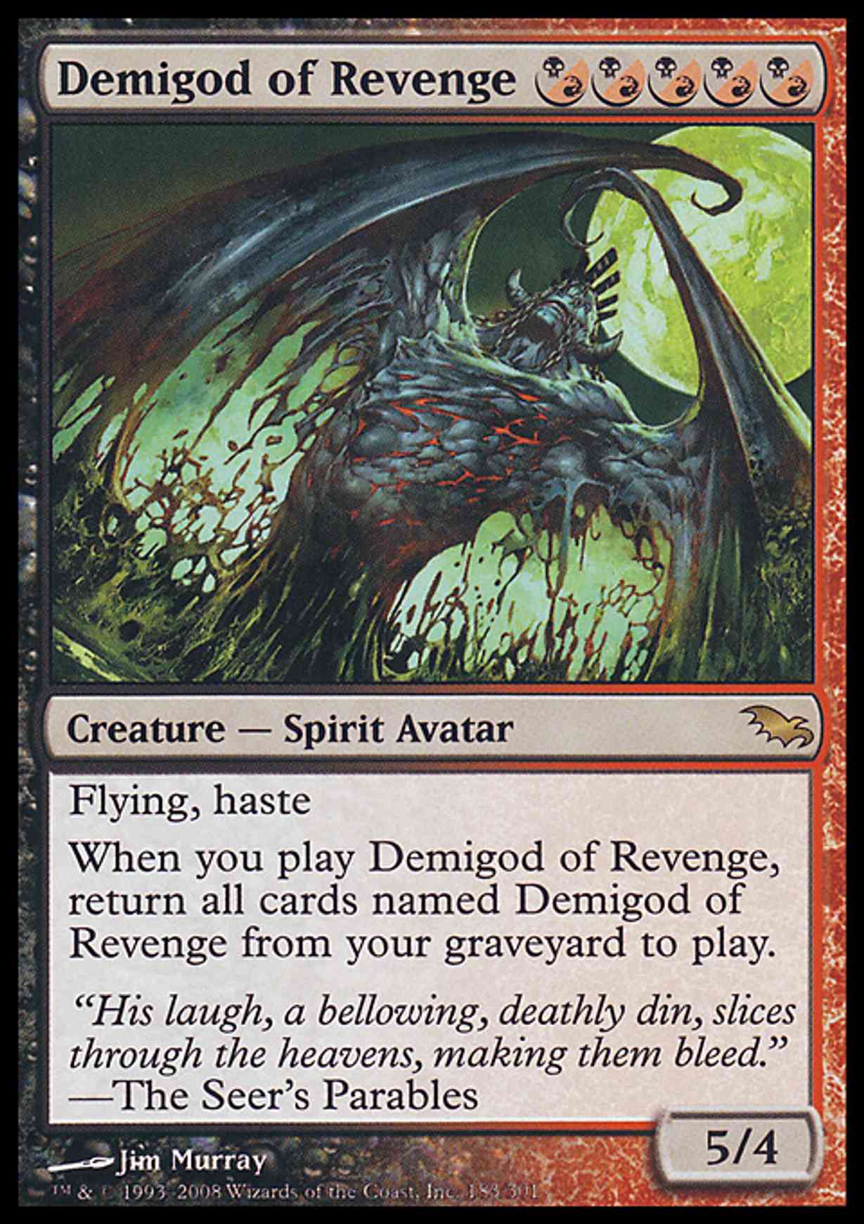 Demigod of Revenge magic card front