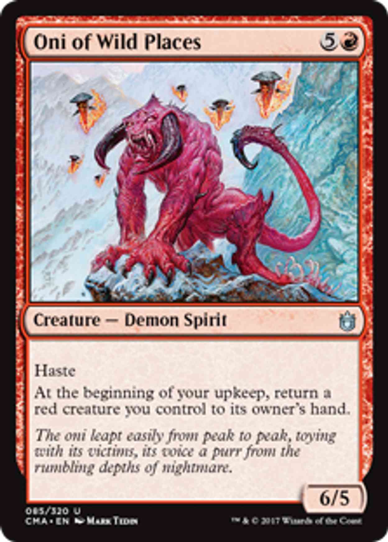 Oni of Wild Places magic card front