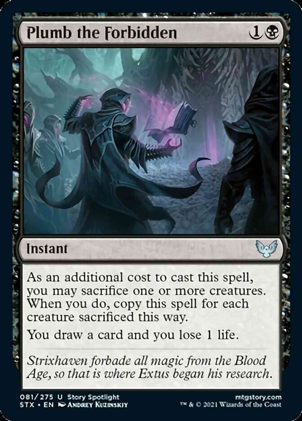 Plumb the Forbidden magic card front