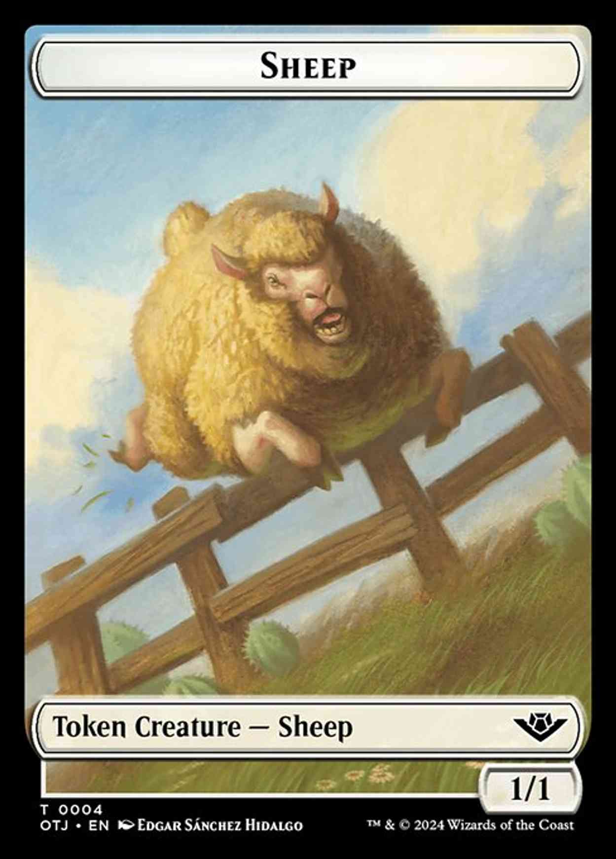 Sheep // Plot Double-Sided Token magic card front
