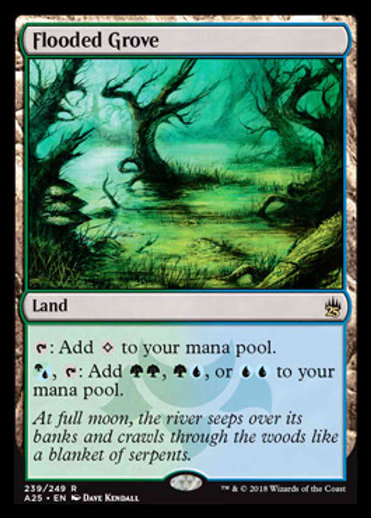 Flooded Grove magic card front