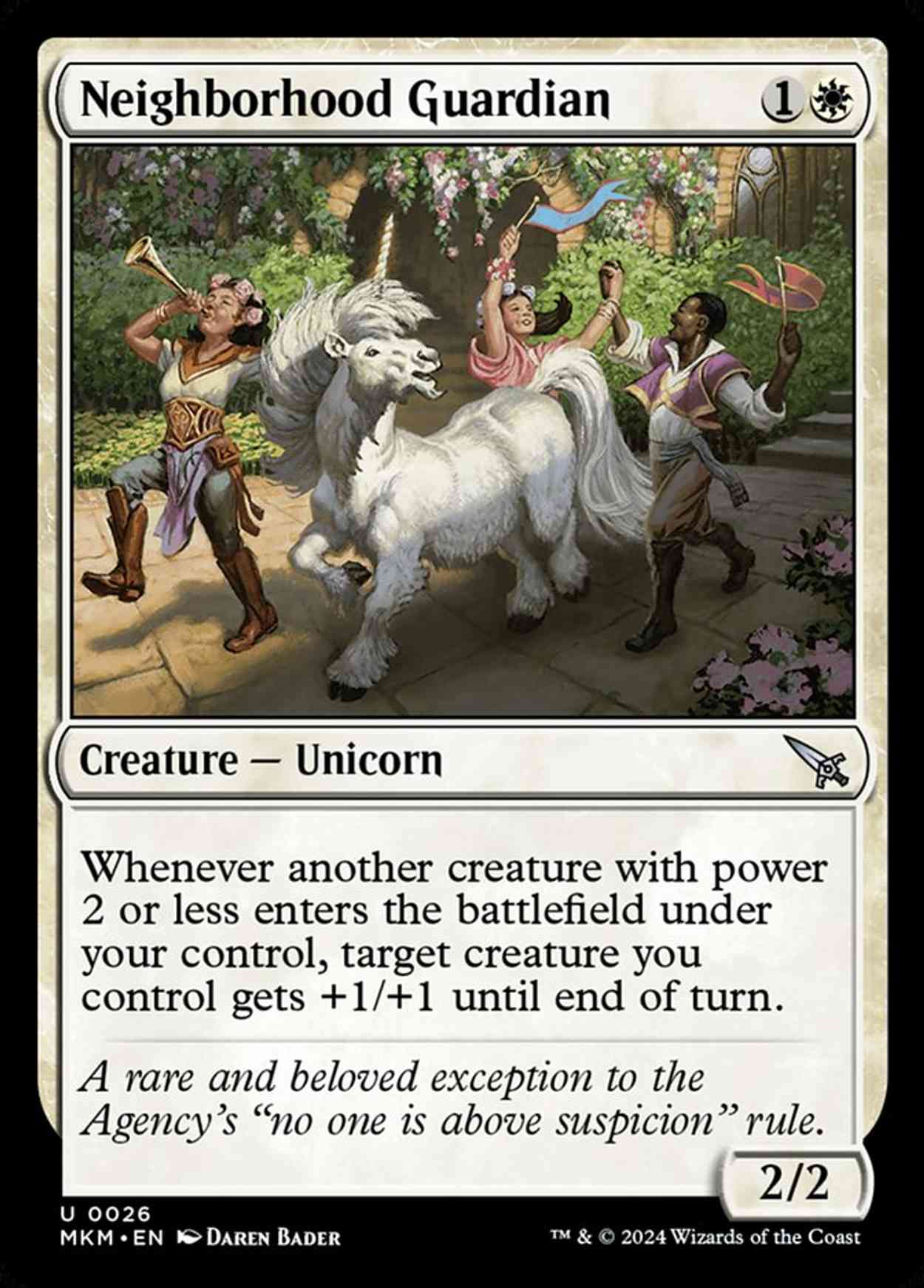 Neighborhood Guardian magic card front