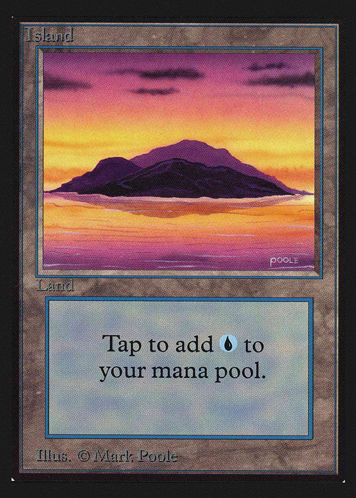Island (Purple)(IE) magic card front