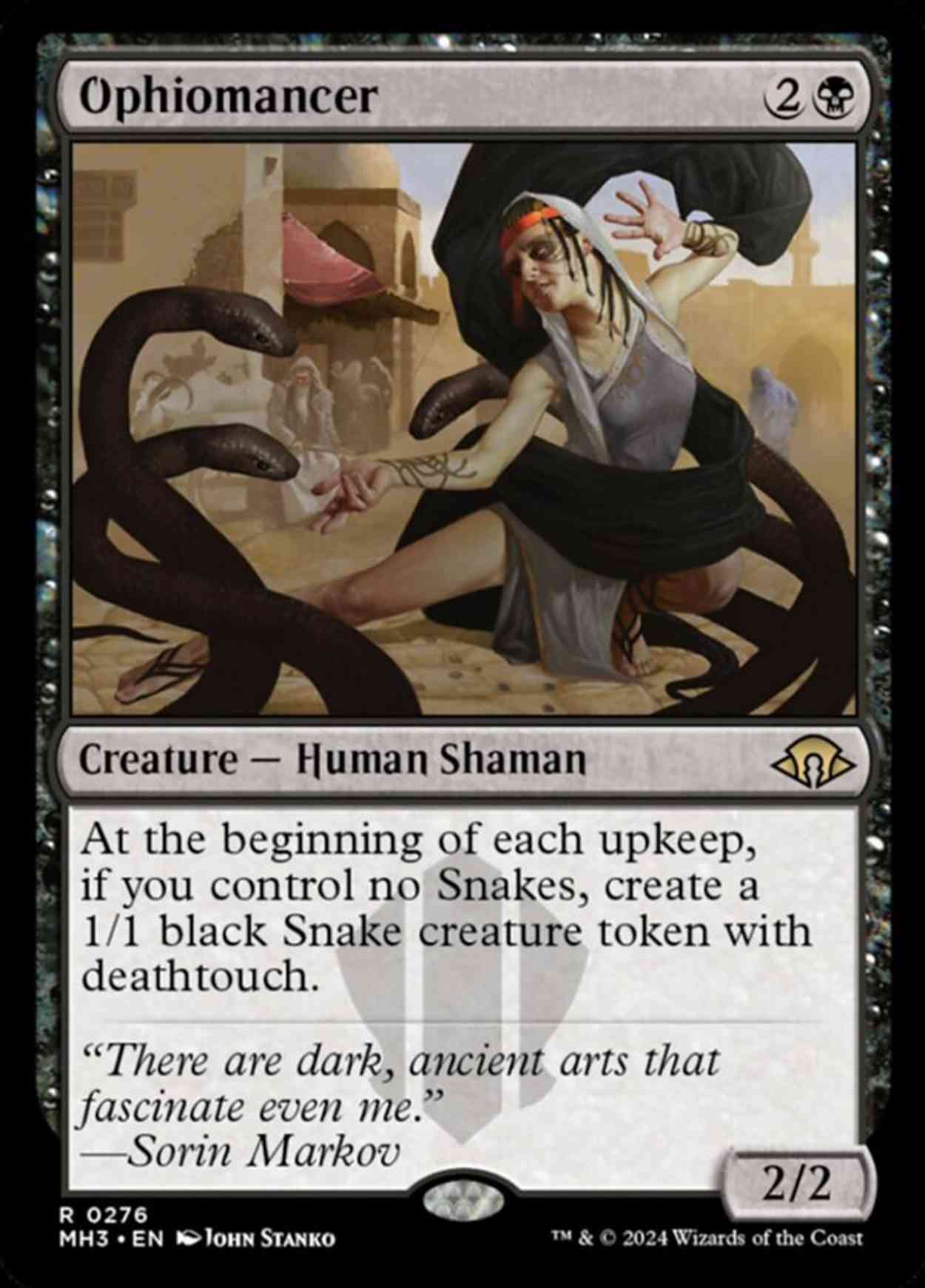 Ophiomancer magic card front