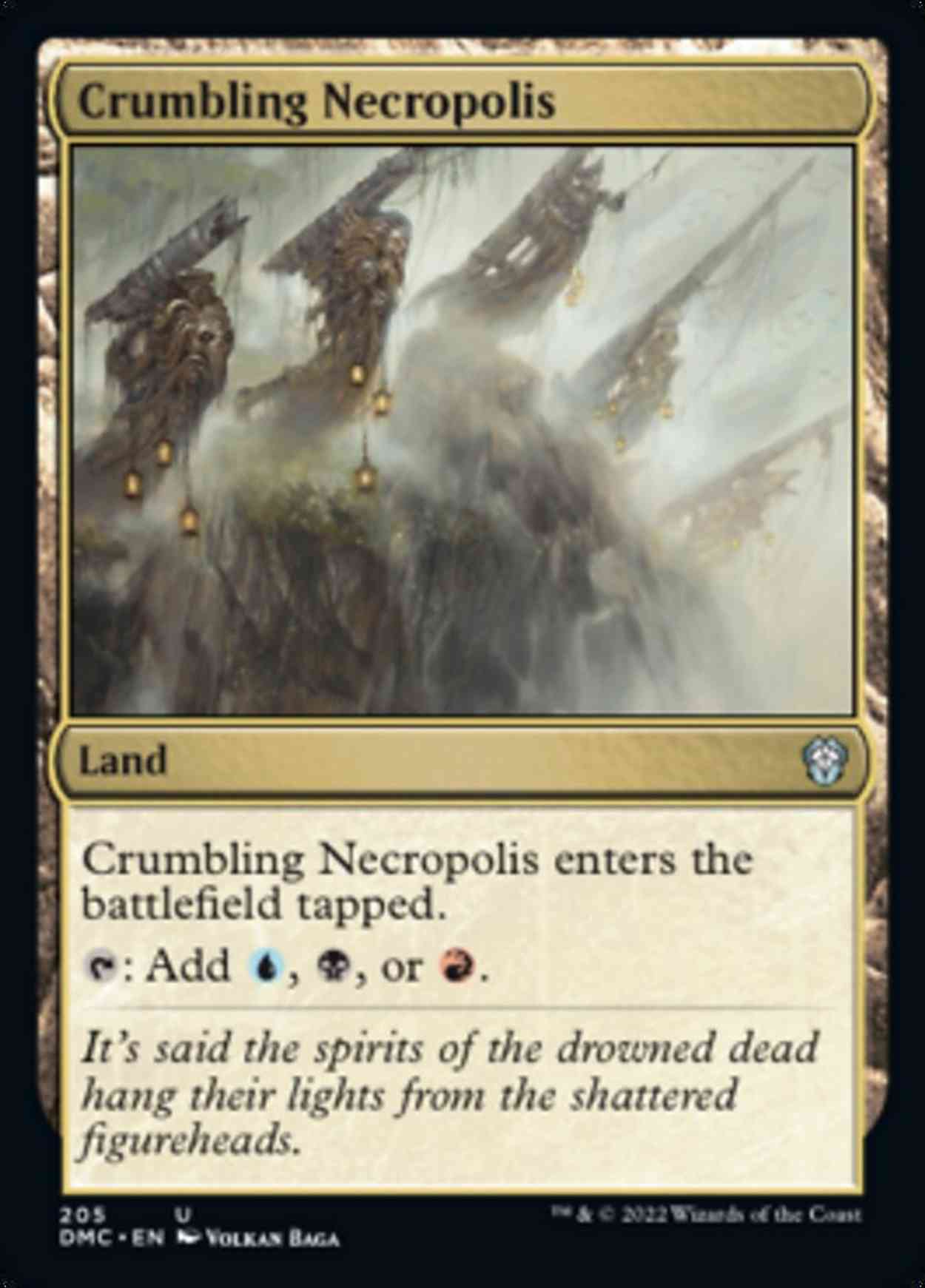 Crumbling Necropolis magic card front
