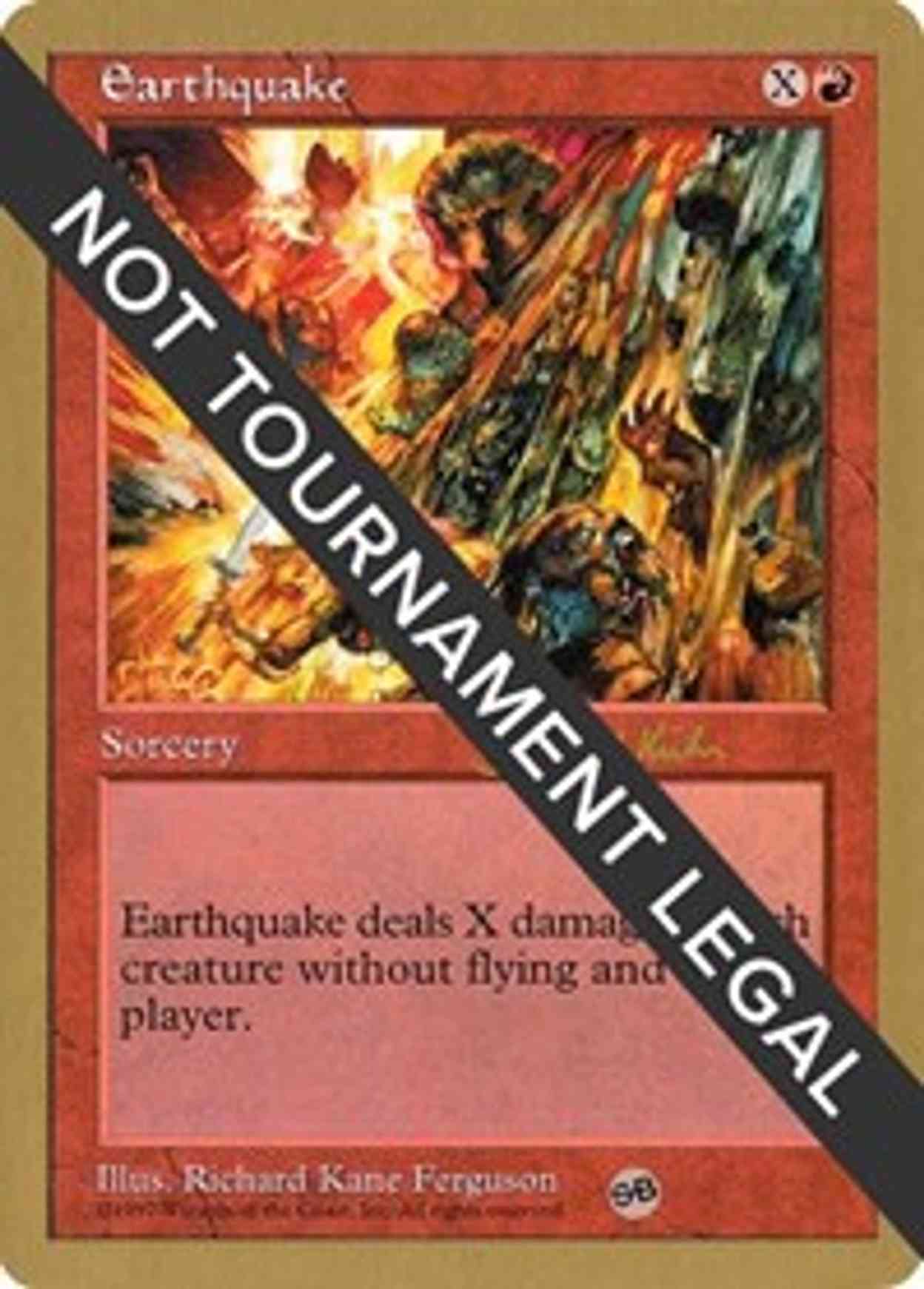 Earthquake - 1997 Janosch Kuhn (5ED) (SB) magic card front