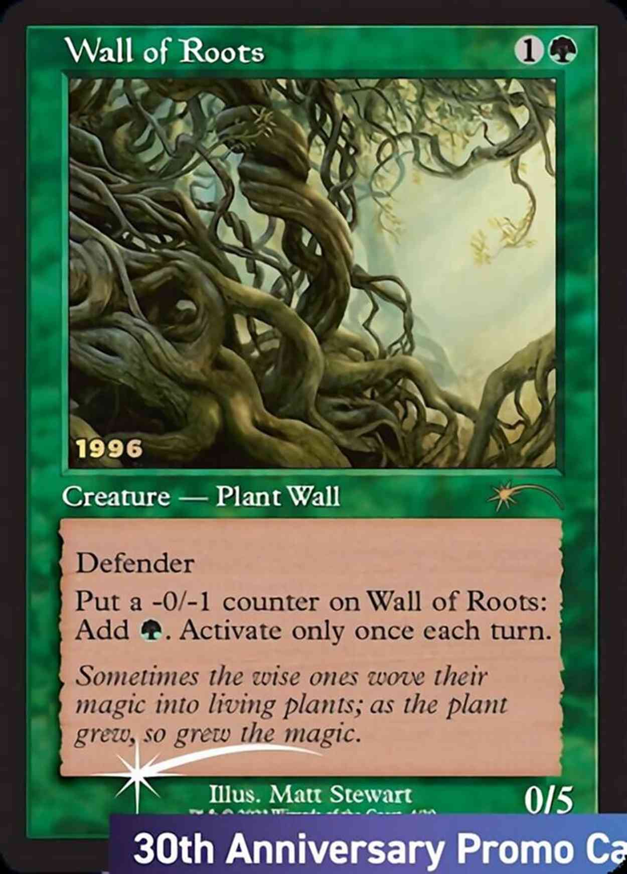Wall of Roots magic card front