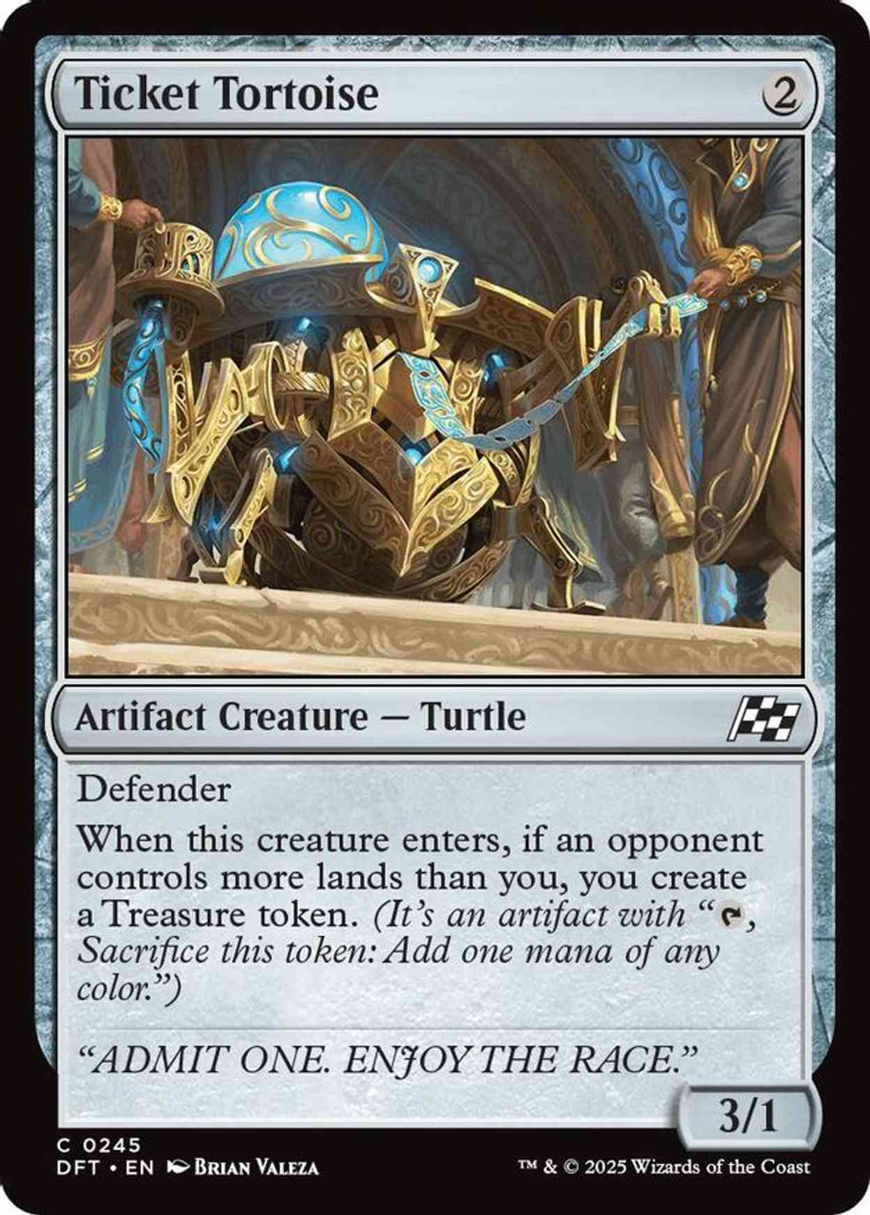 Ticket Tortoise magic card front