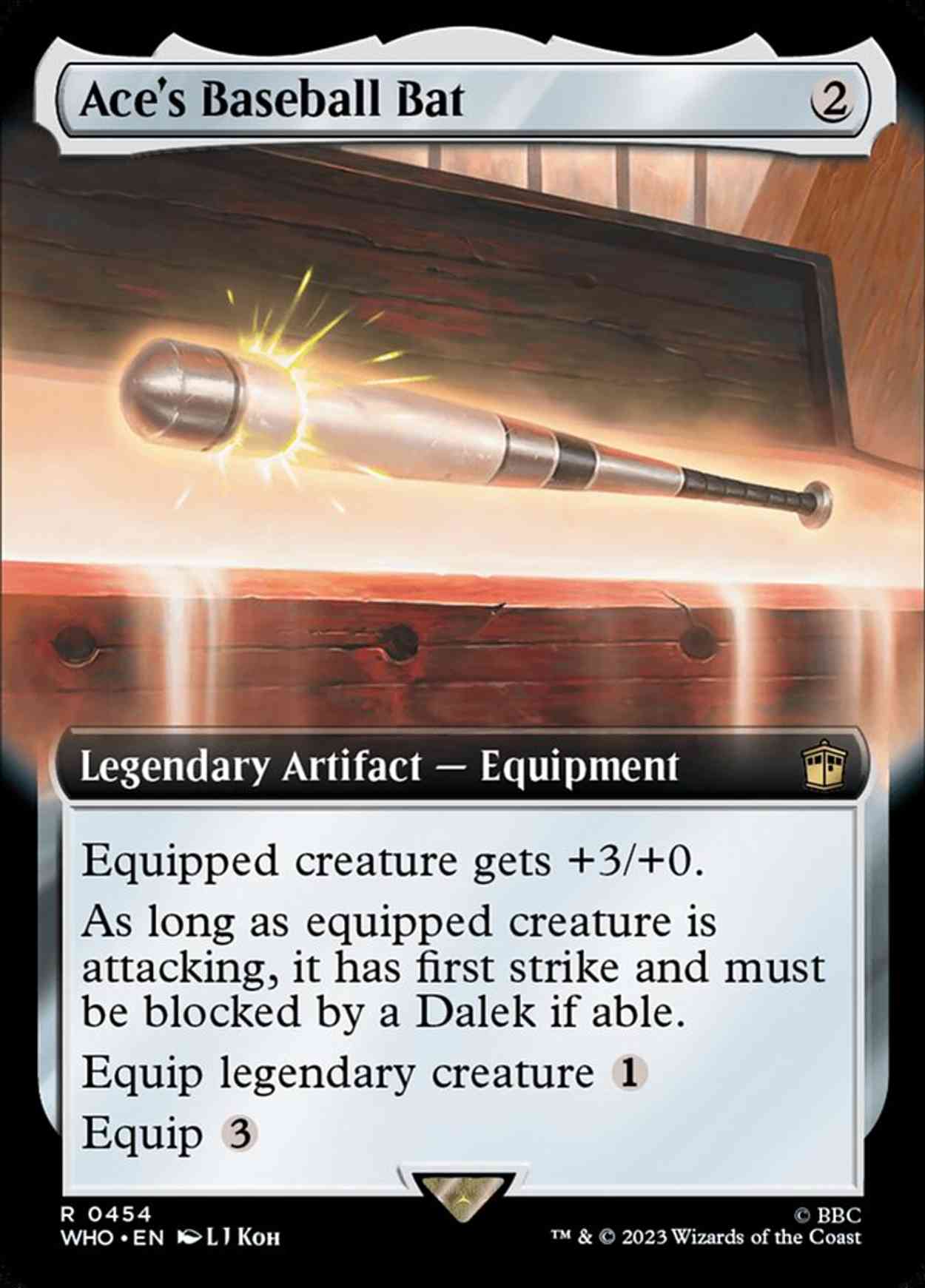 Ace's Baseball Bat (Extended Art) magic card front