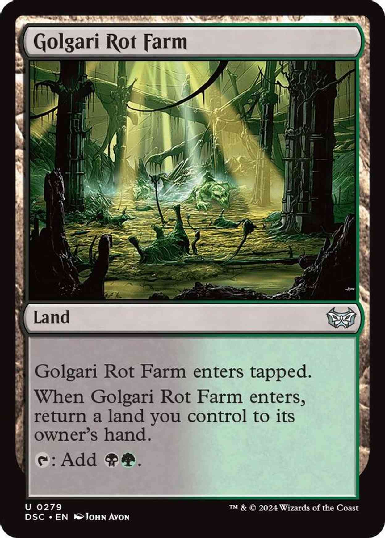 Golgari Rot Farm magic card front